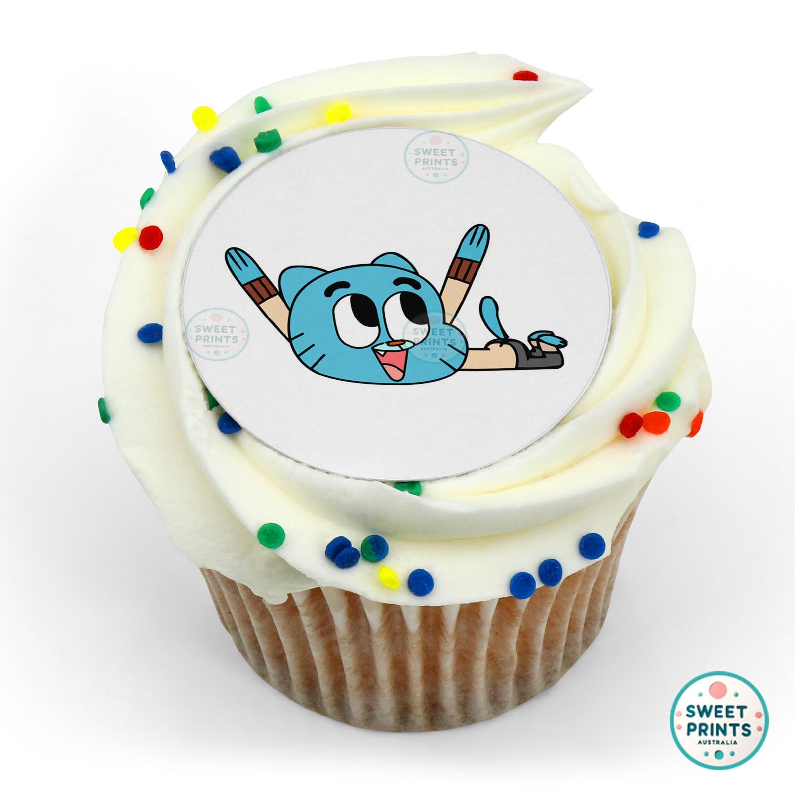 Gumball Lying Down edible cake topper