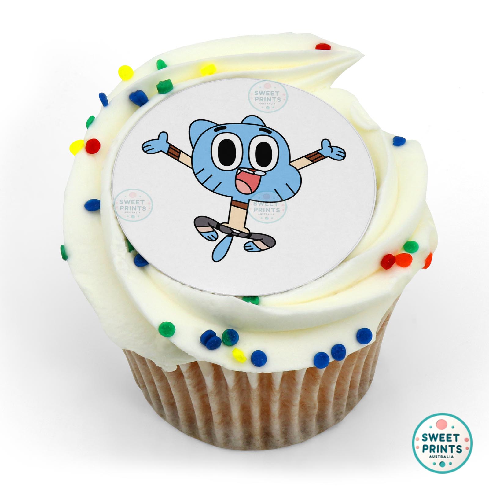 Gumball Watterson Jumping edible cake topper