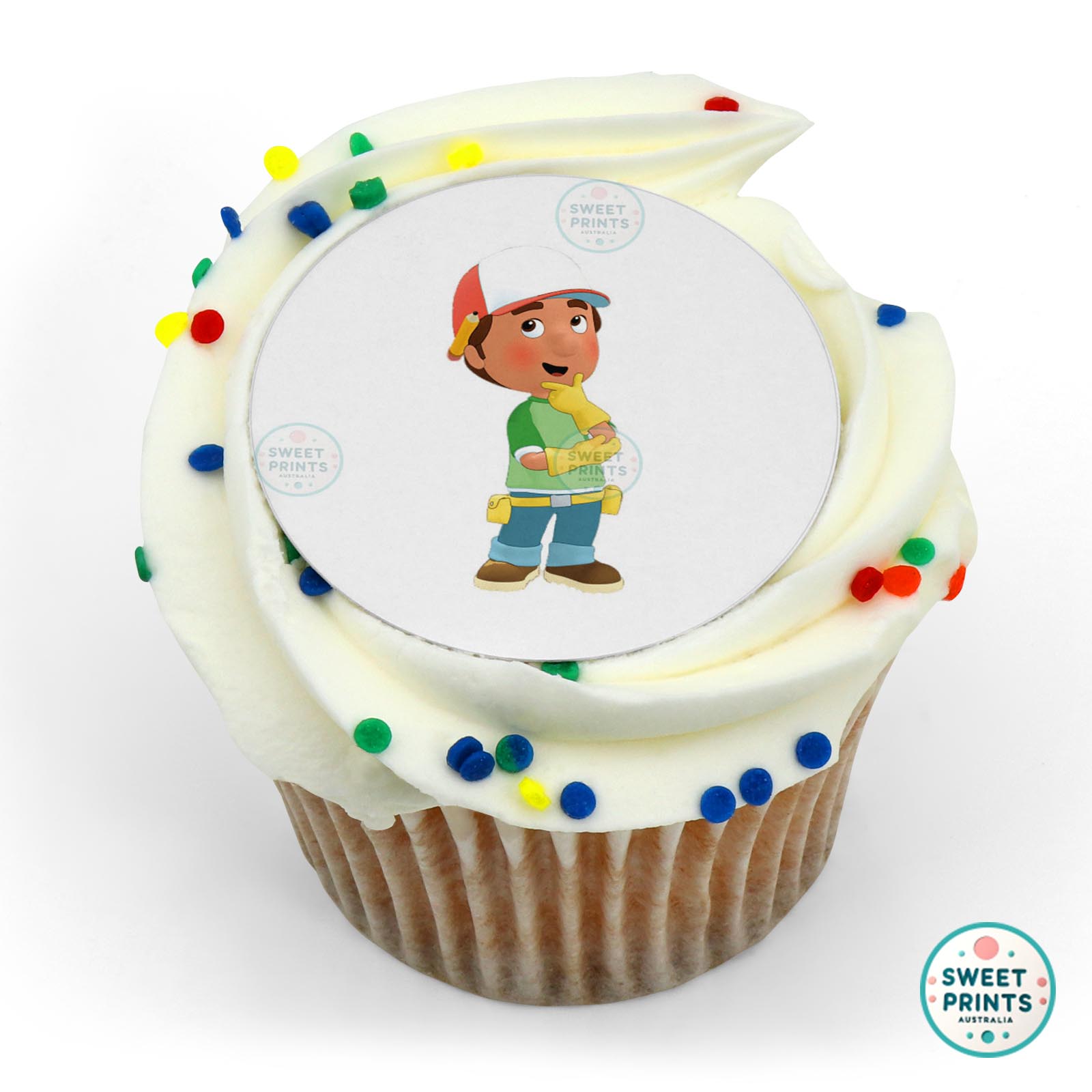 Handy Manny Thinking edible cake topper