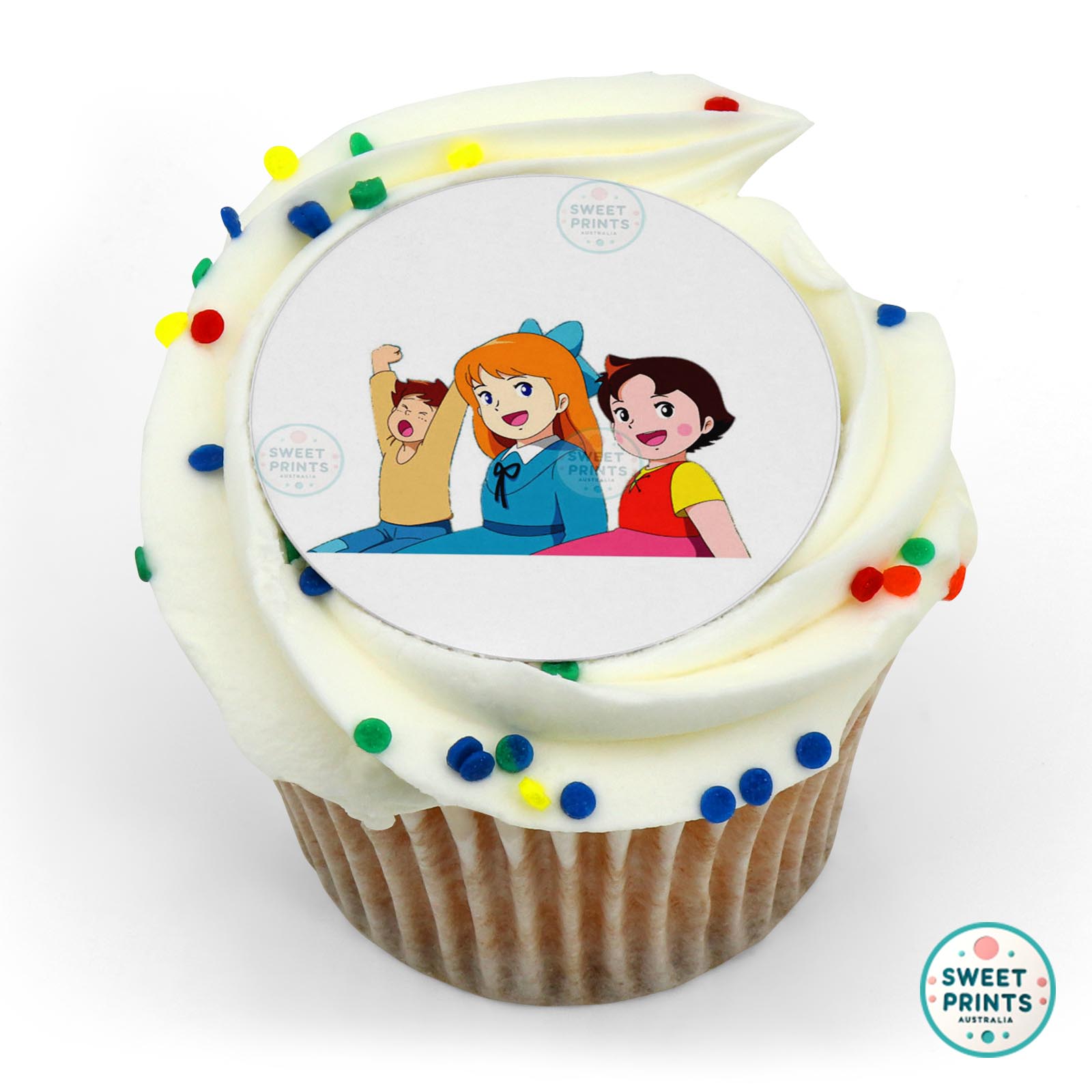 Heidi Clara And Peter edible cake topper