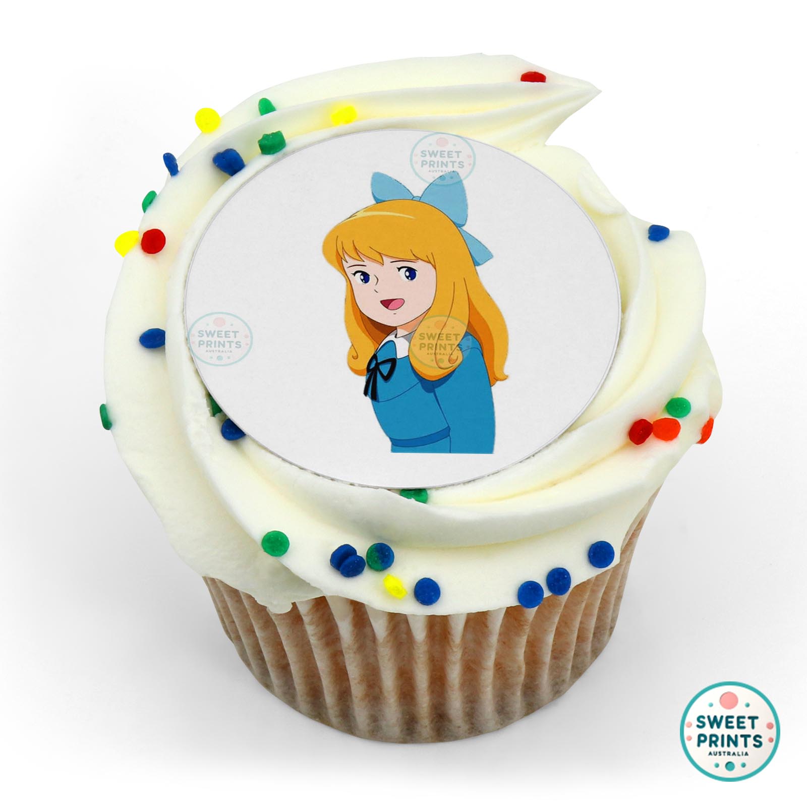 Heidi Clara Portrait edible cake topper