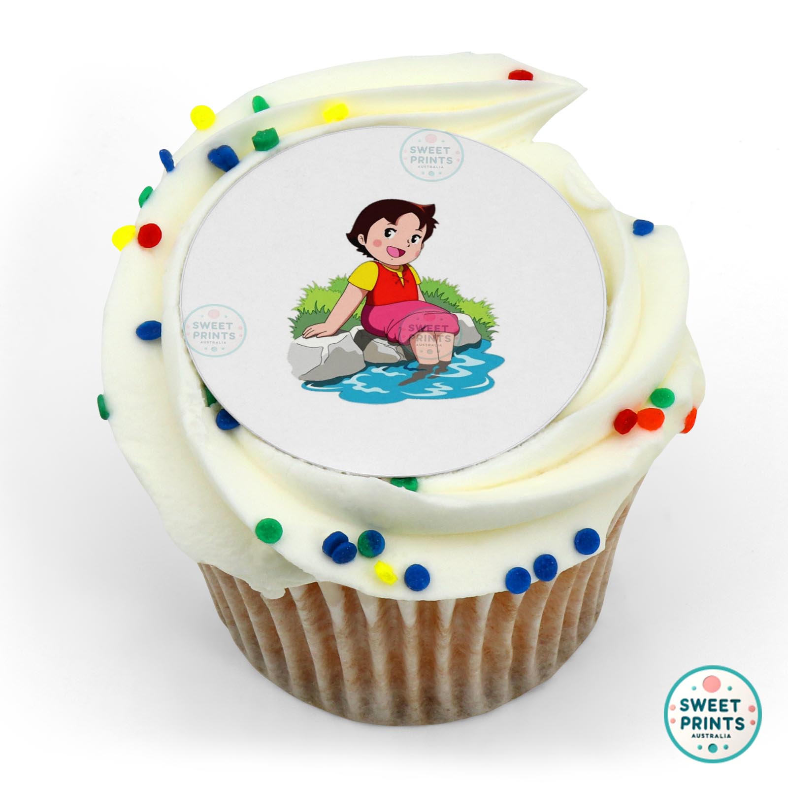 Heidi Feet In Water edible cake topper