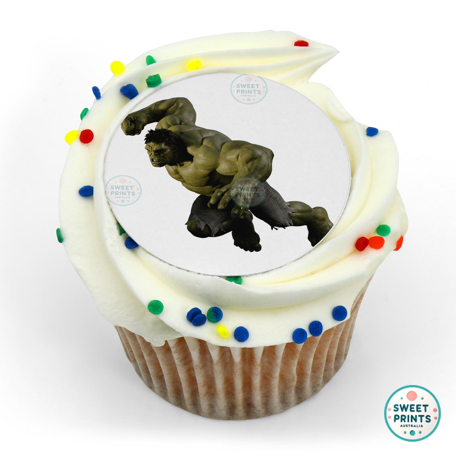 Hulk Avengers Left edible cake topper