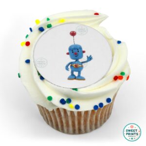 little robots tiny waving o