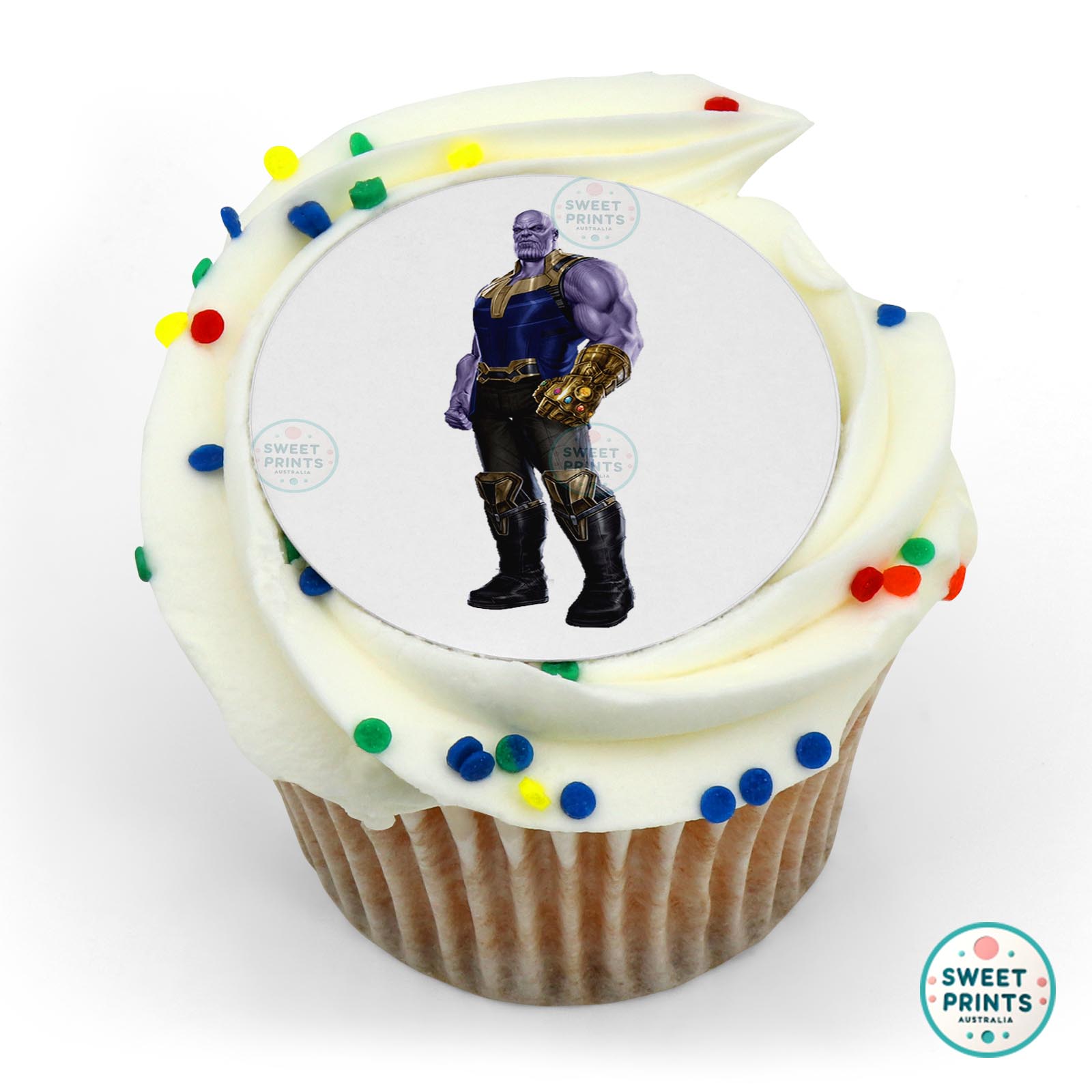 Marvel Thanos edible cake topper
