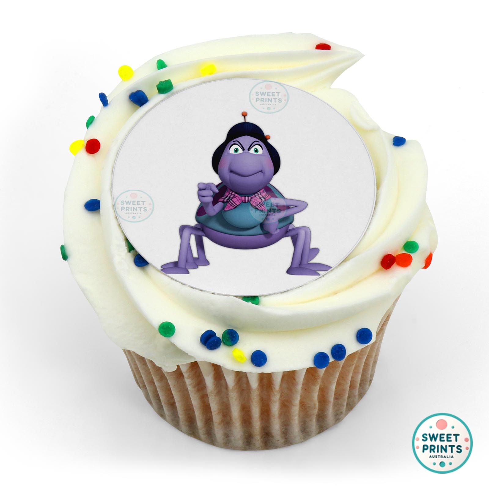 Maya The Bee Thekla The Spider Front View edible cake topper