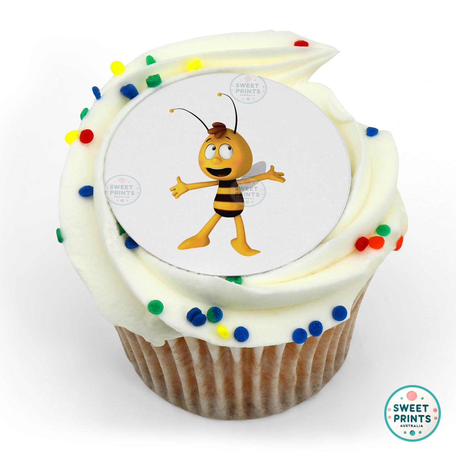 Maya The Bee Willy Happy edible cake topper