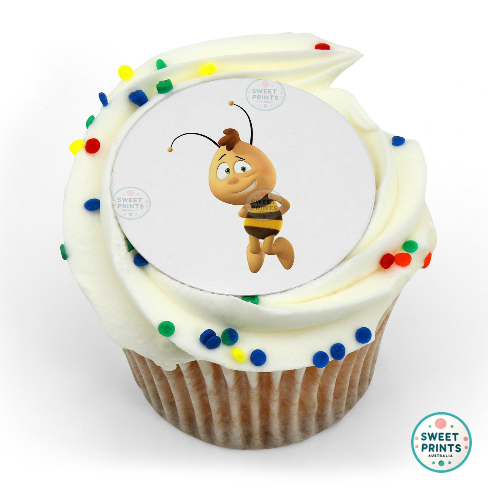 Maya The Bee Willy Looking Guilty edible cake topper