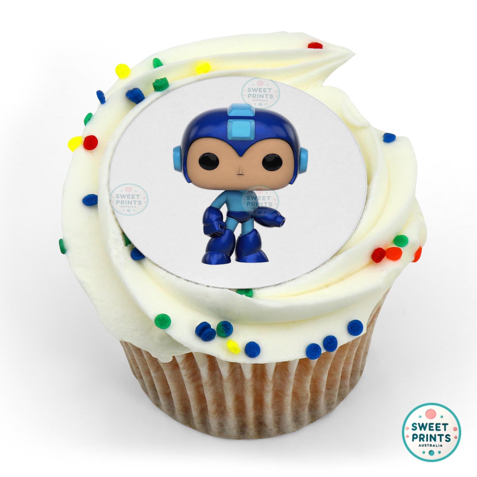 Mega Man Pop Games Megaman Figurine edible cake topper