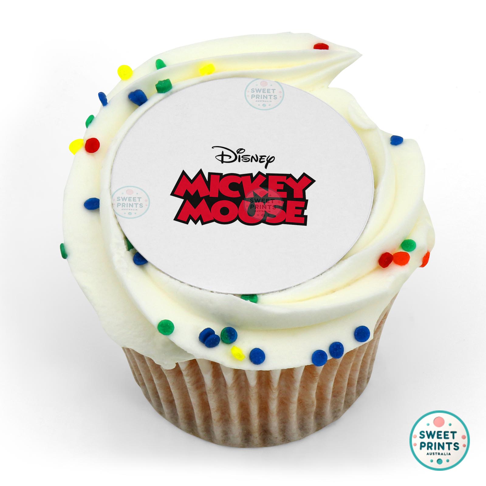 Mickey Mouse Logo edible cake topper