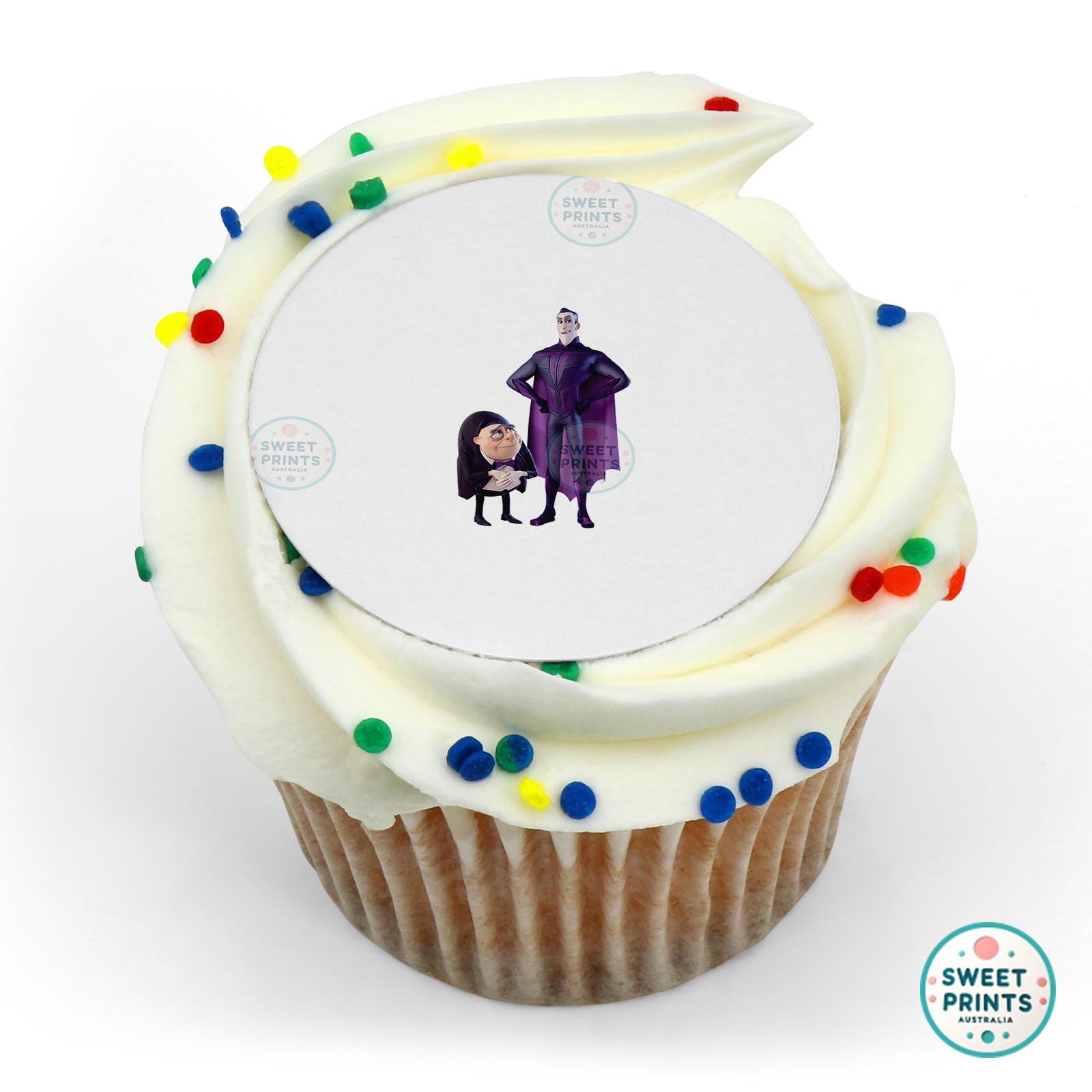 Monster Family Dracula And Butler edible cake topper
