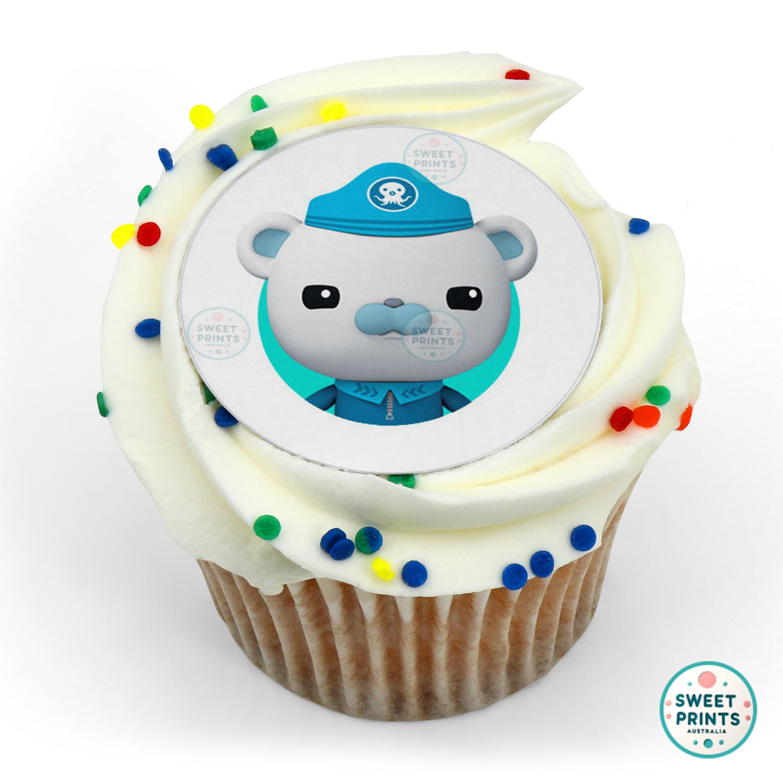 Octonauts Captain Barnacle Roundlet edible cake topper