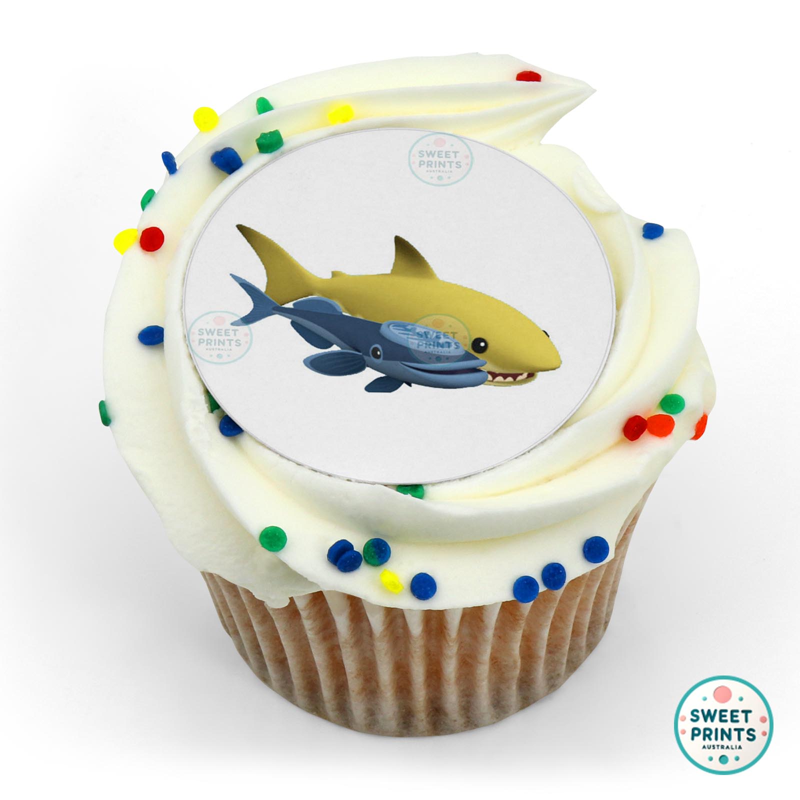 Octonauts Remora And Lemon Shark edible cake topper