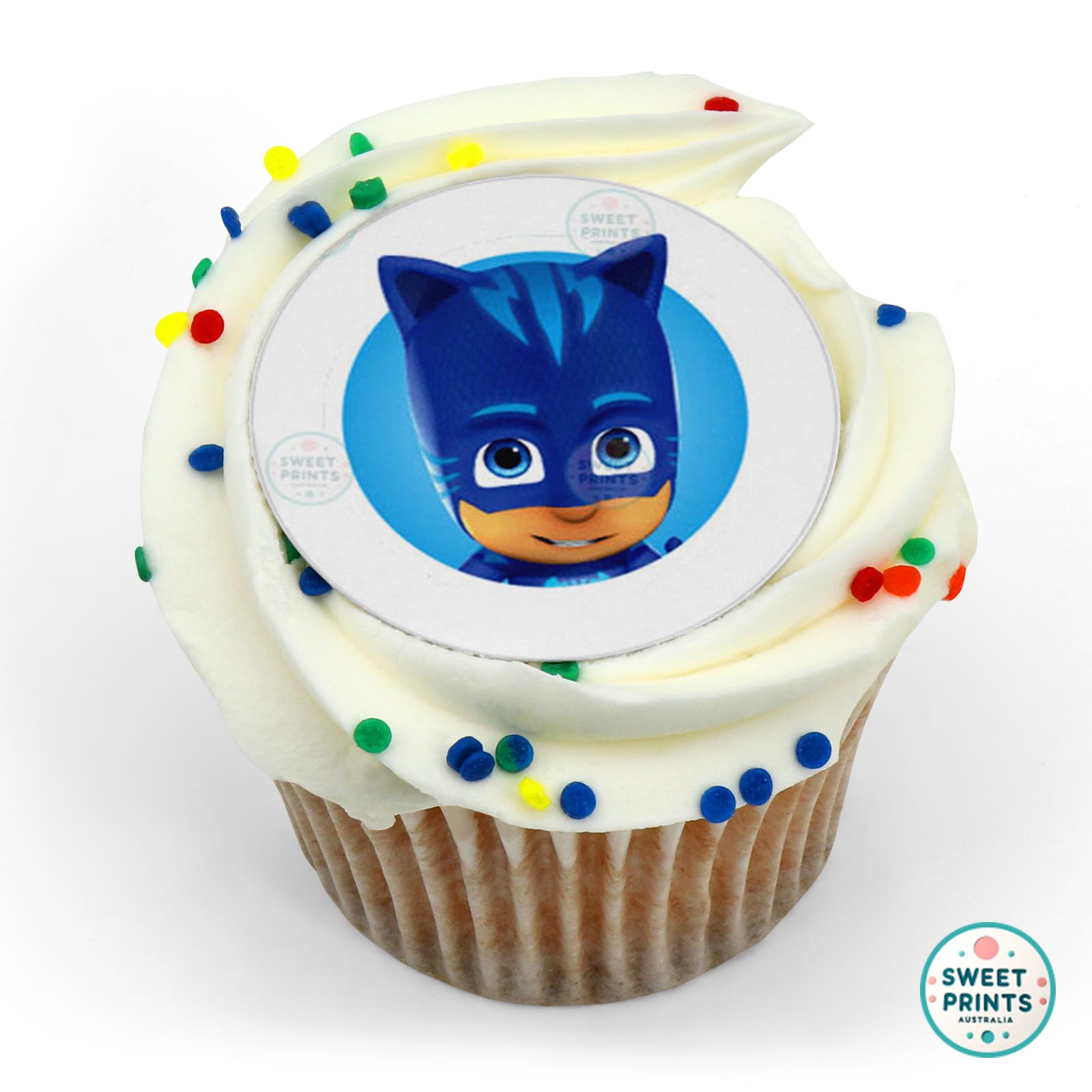 Pj Masks Catboy Roundlet edible cake topper