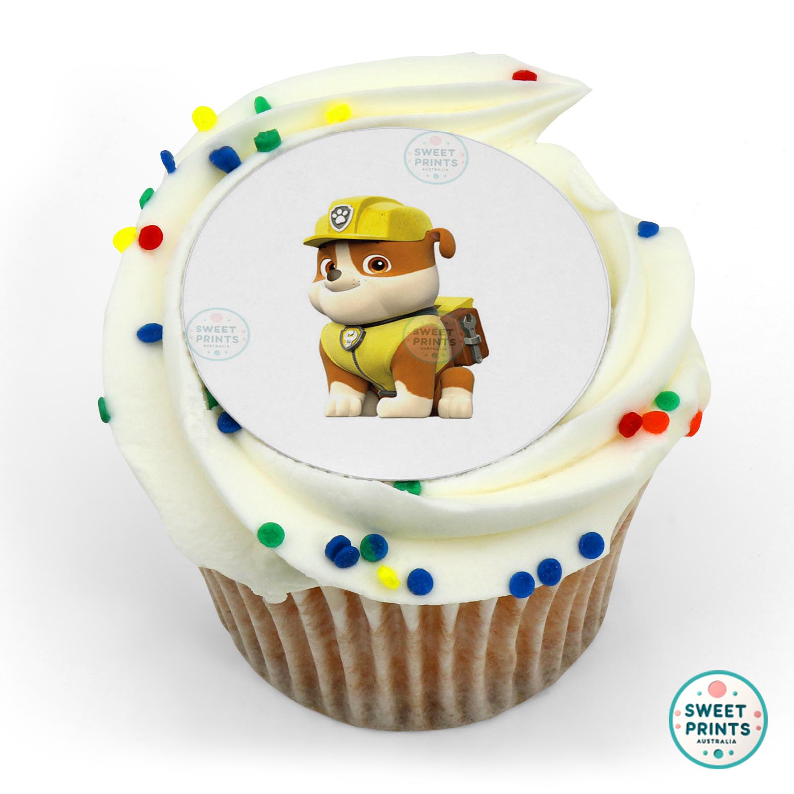 Paw Patrol Rubble edible cake topper