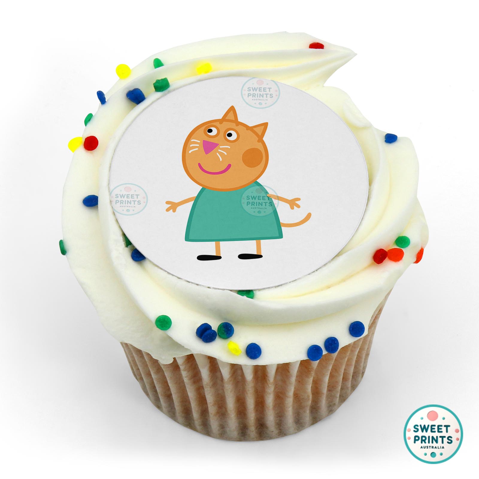 Peppa Pig Cat edible cake topper