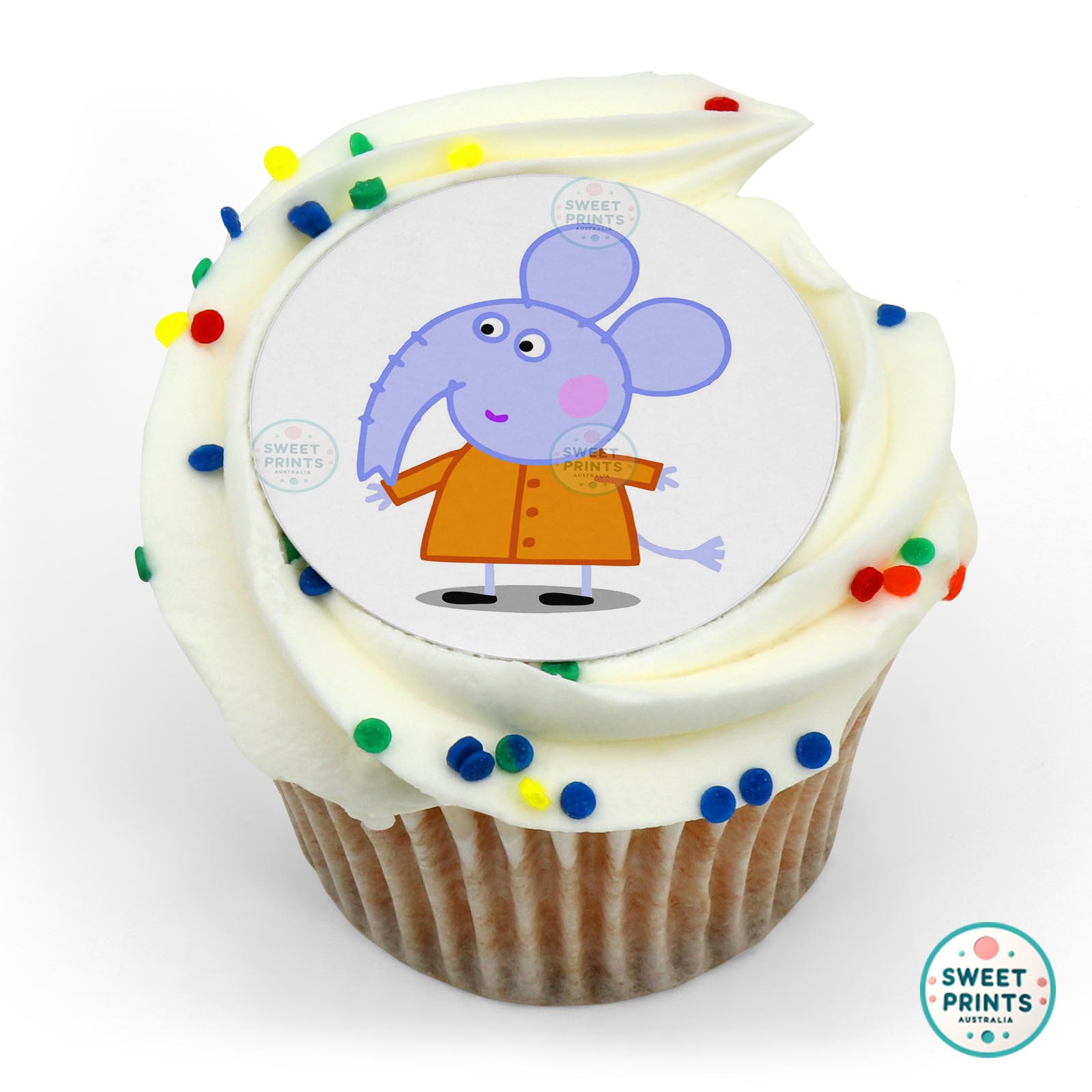 Peppa Pig Elephant edible cake topper