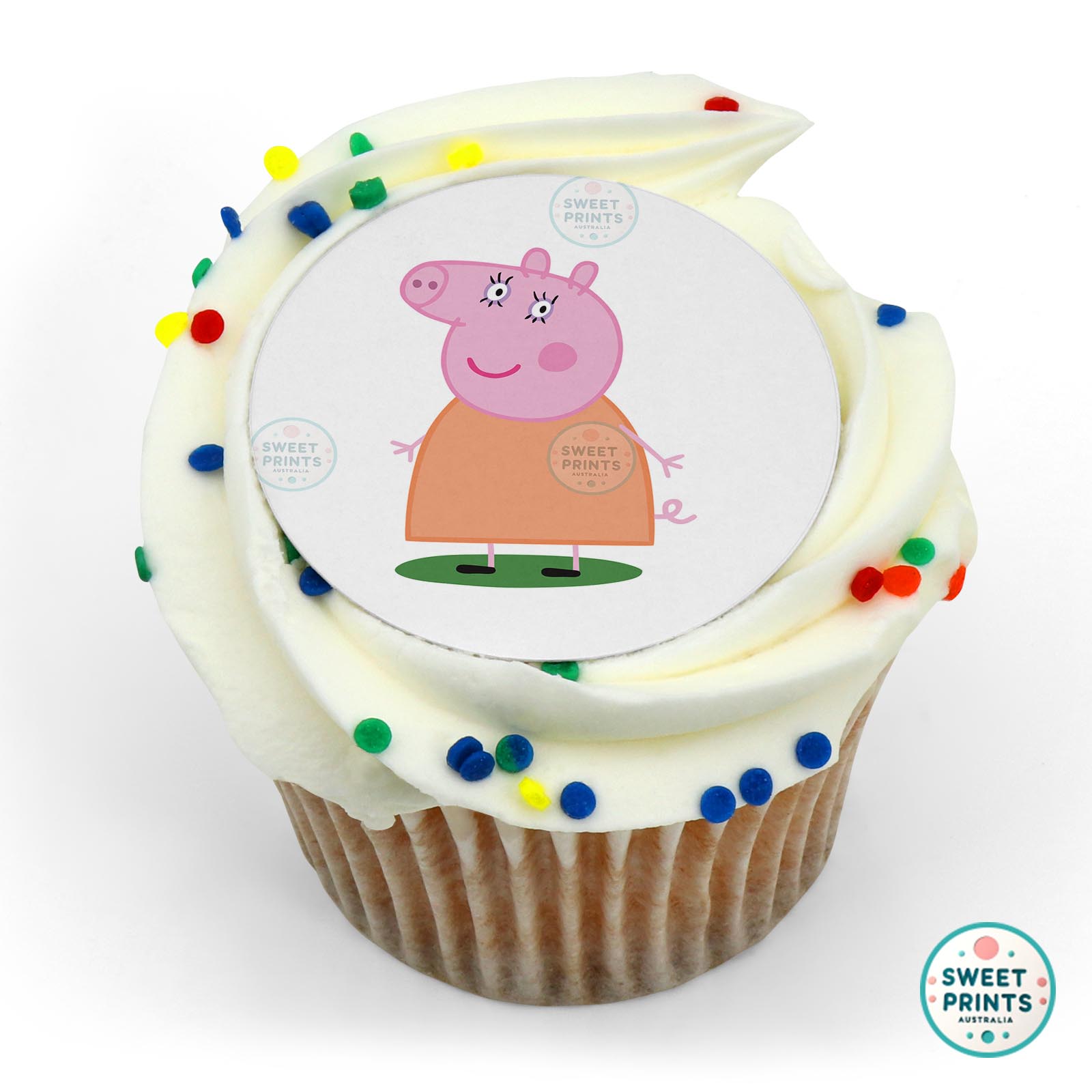 Peppa Pig Mummy Pig edible cake topper
