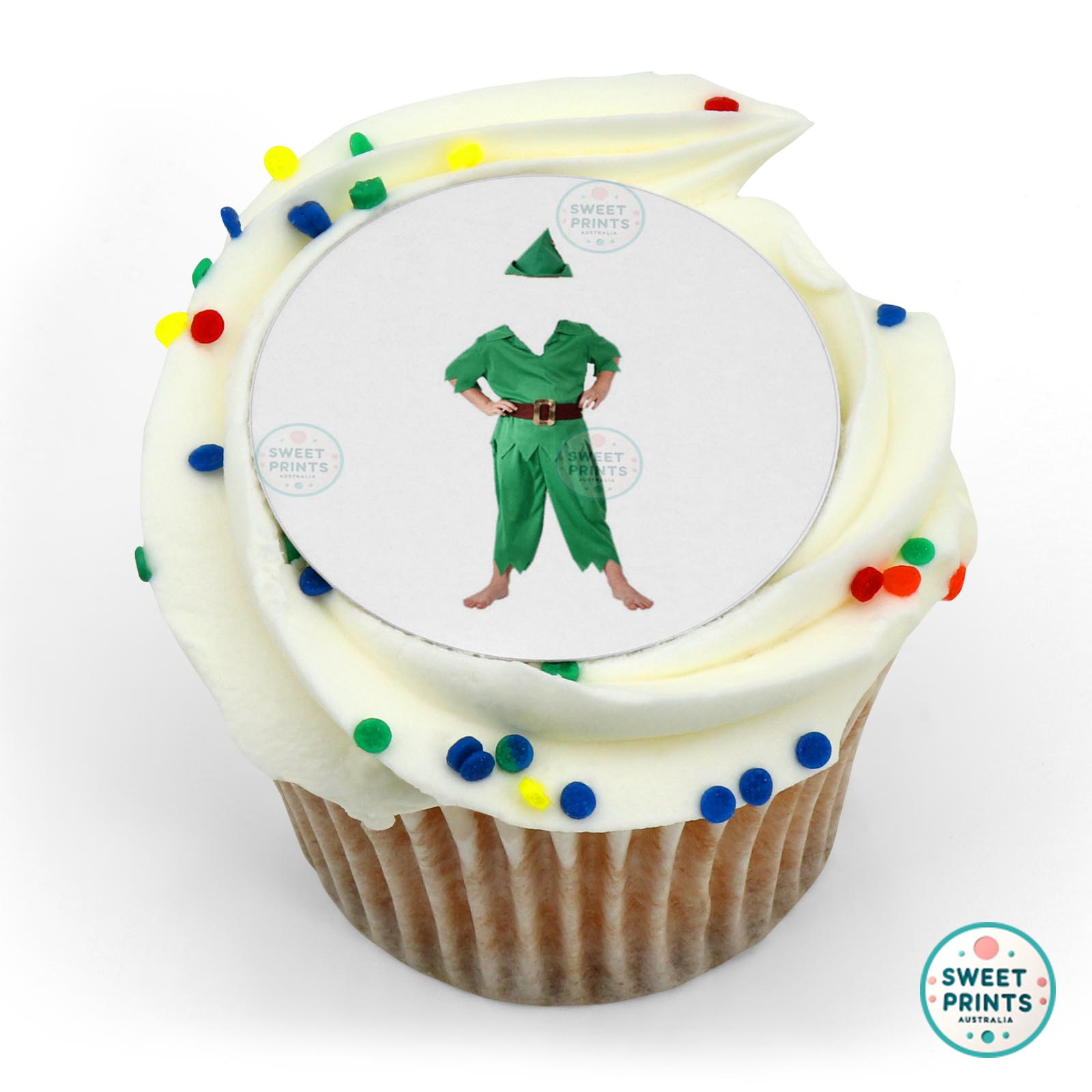 Peter Pan Costume edible cake topper