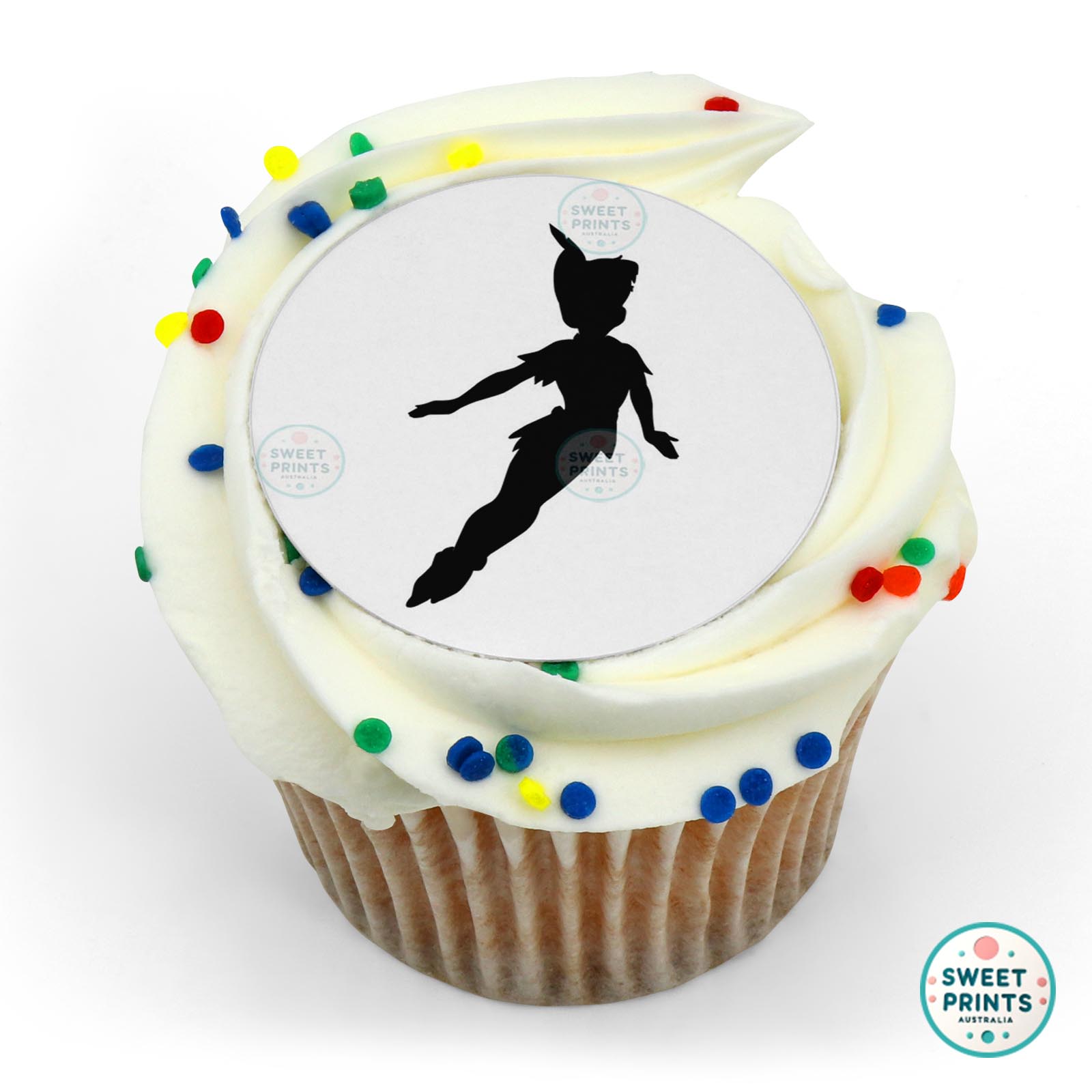Peter Pan Shadow edible cake topper