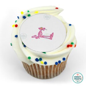 pink panther on the floor o