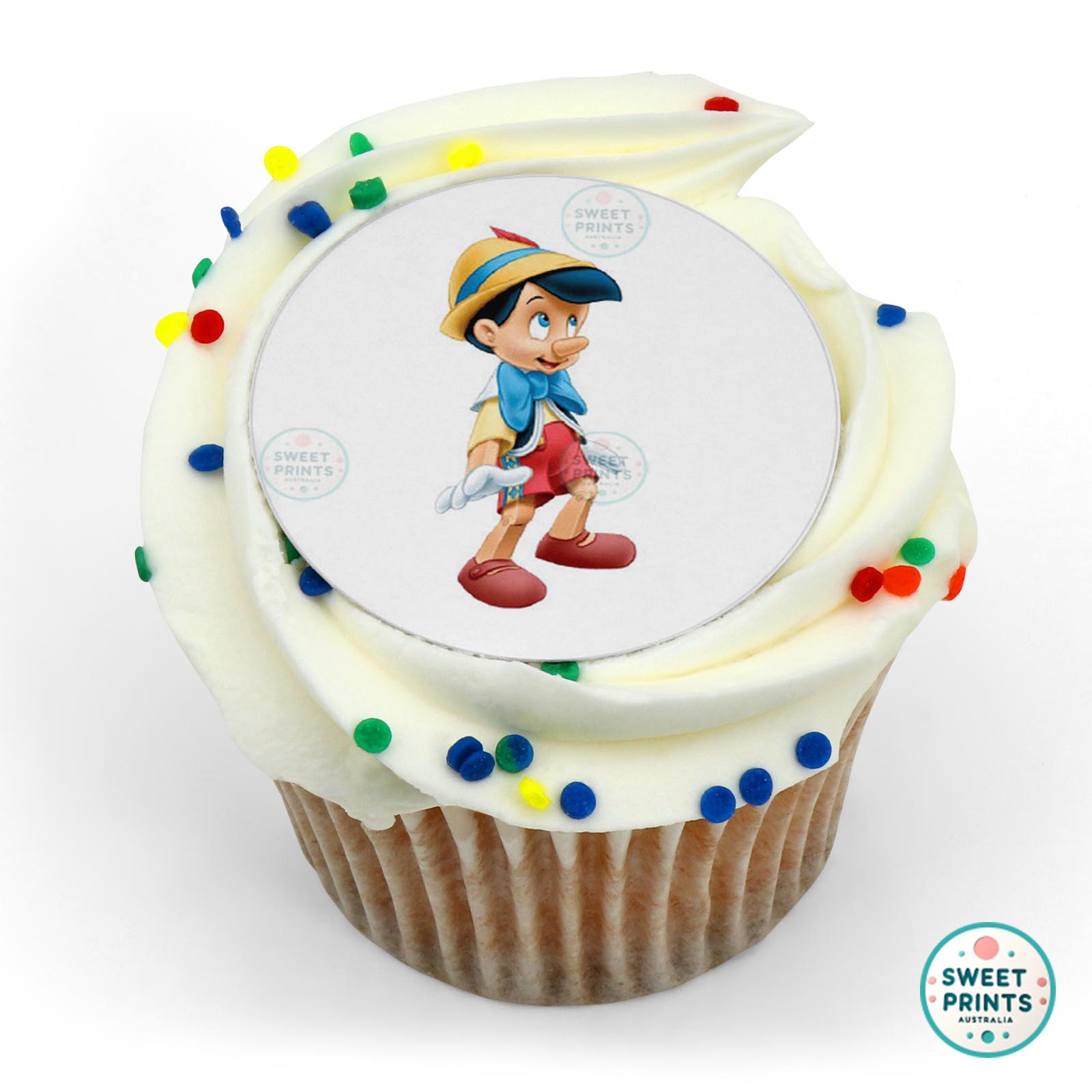 Pinocchio Waiting edible cake topper