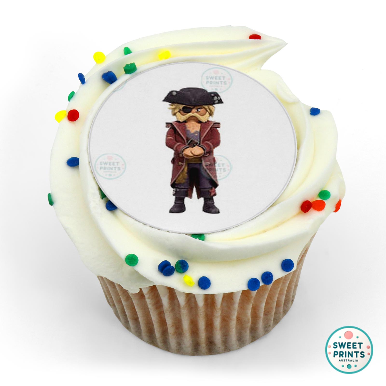 Playmobil The Movie Character Seadog The Pirate edible cake topper