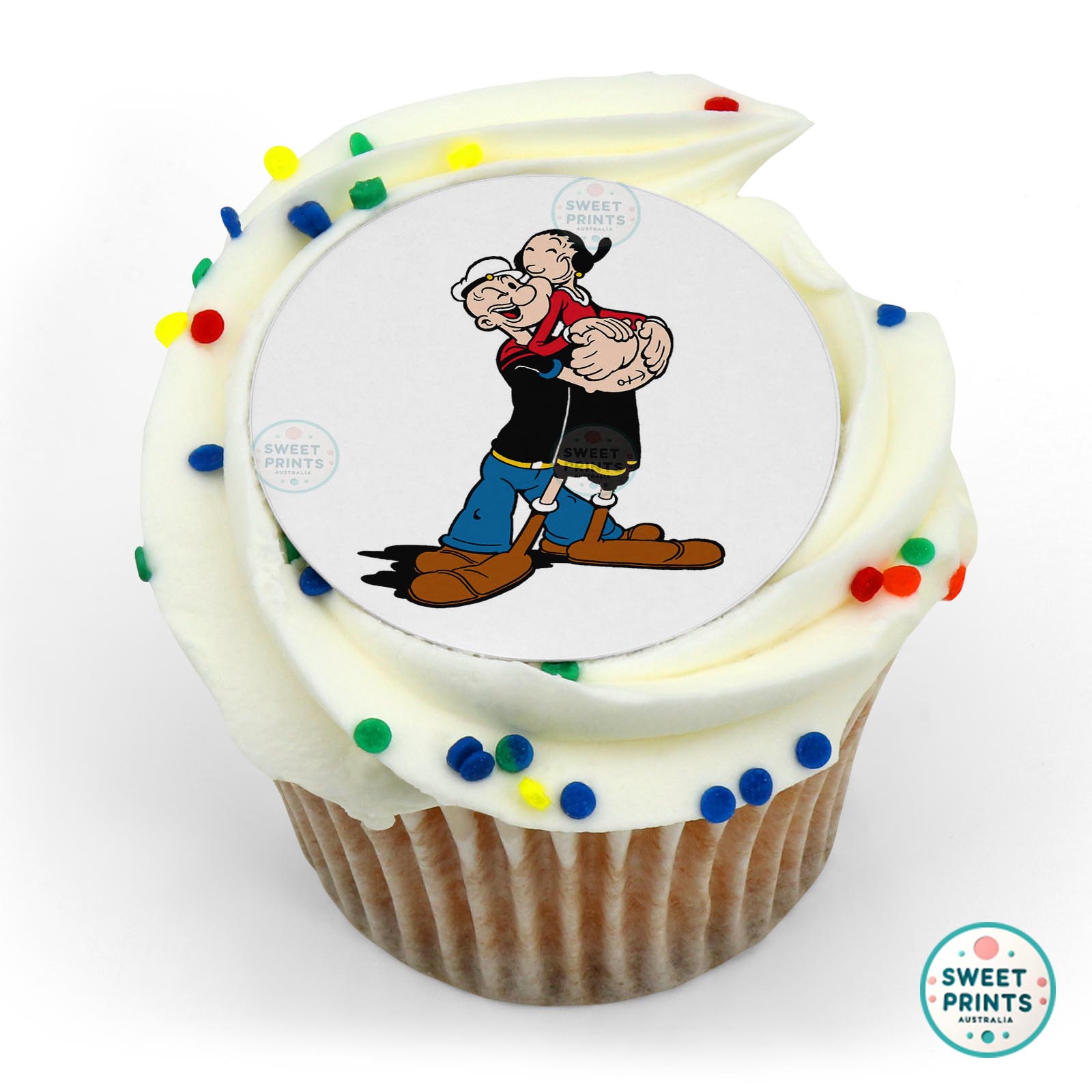 Popeye And Olive edible cake topper