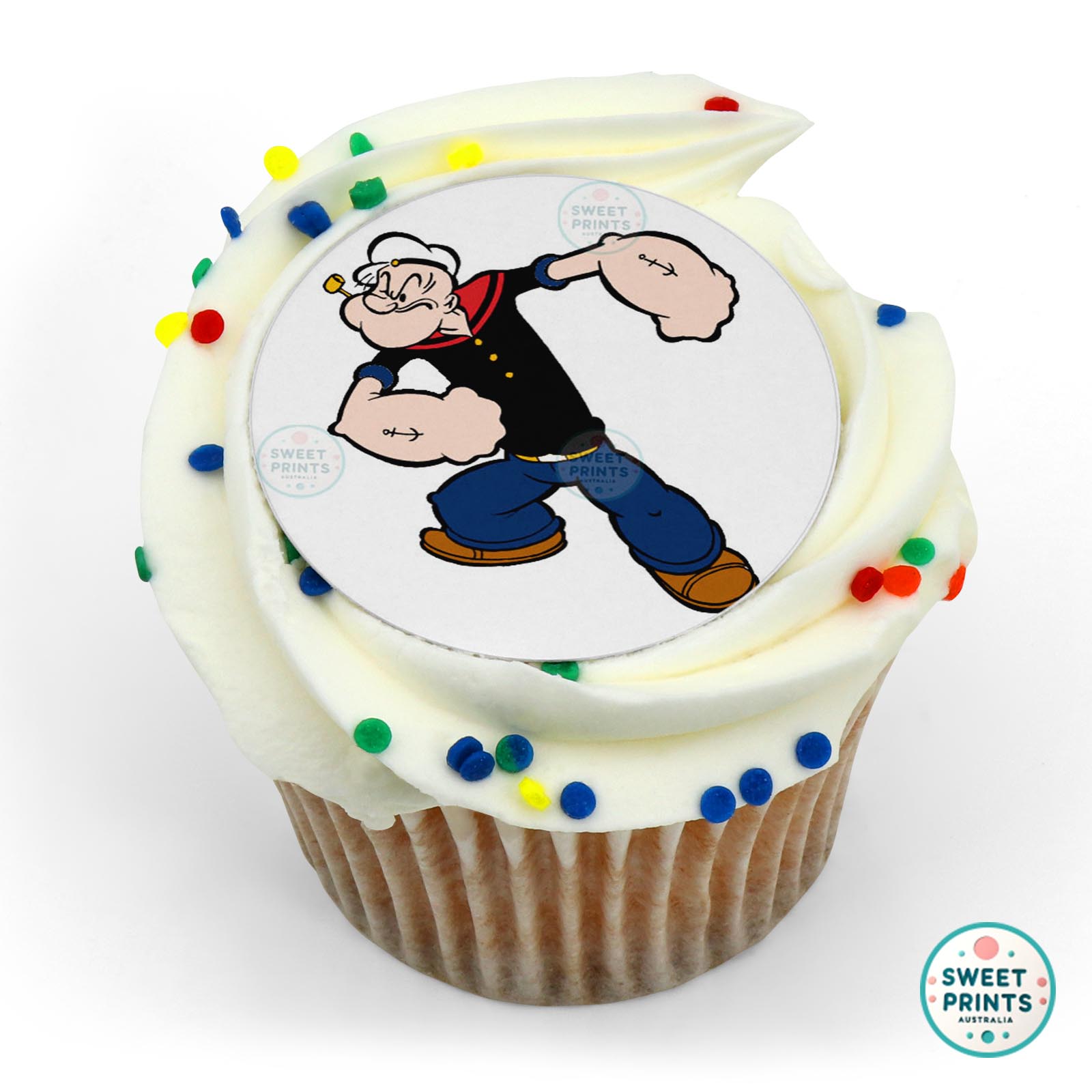 Popeye Ready To Fight edible cake topper