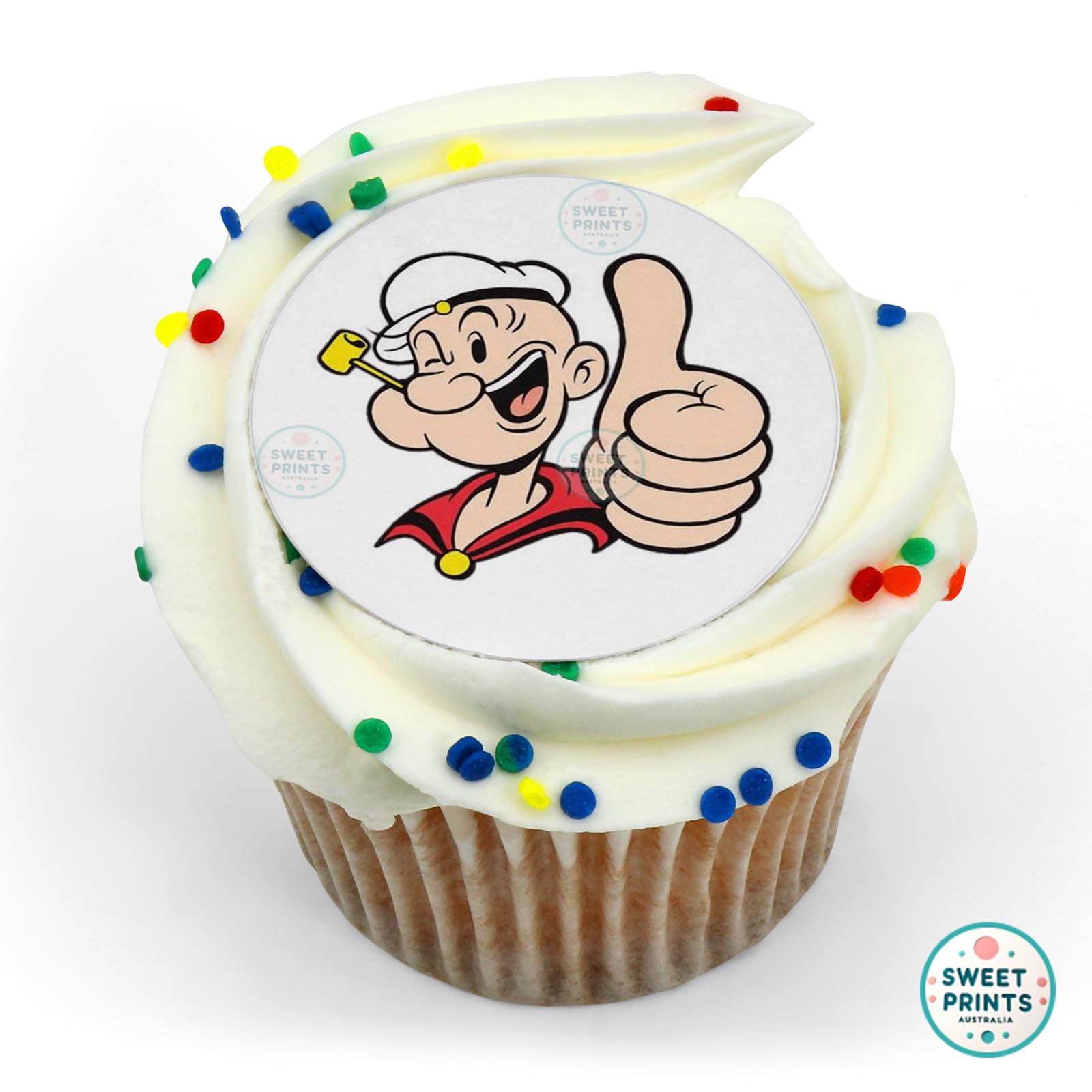 Popeye Thumb Up edible cake topper