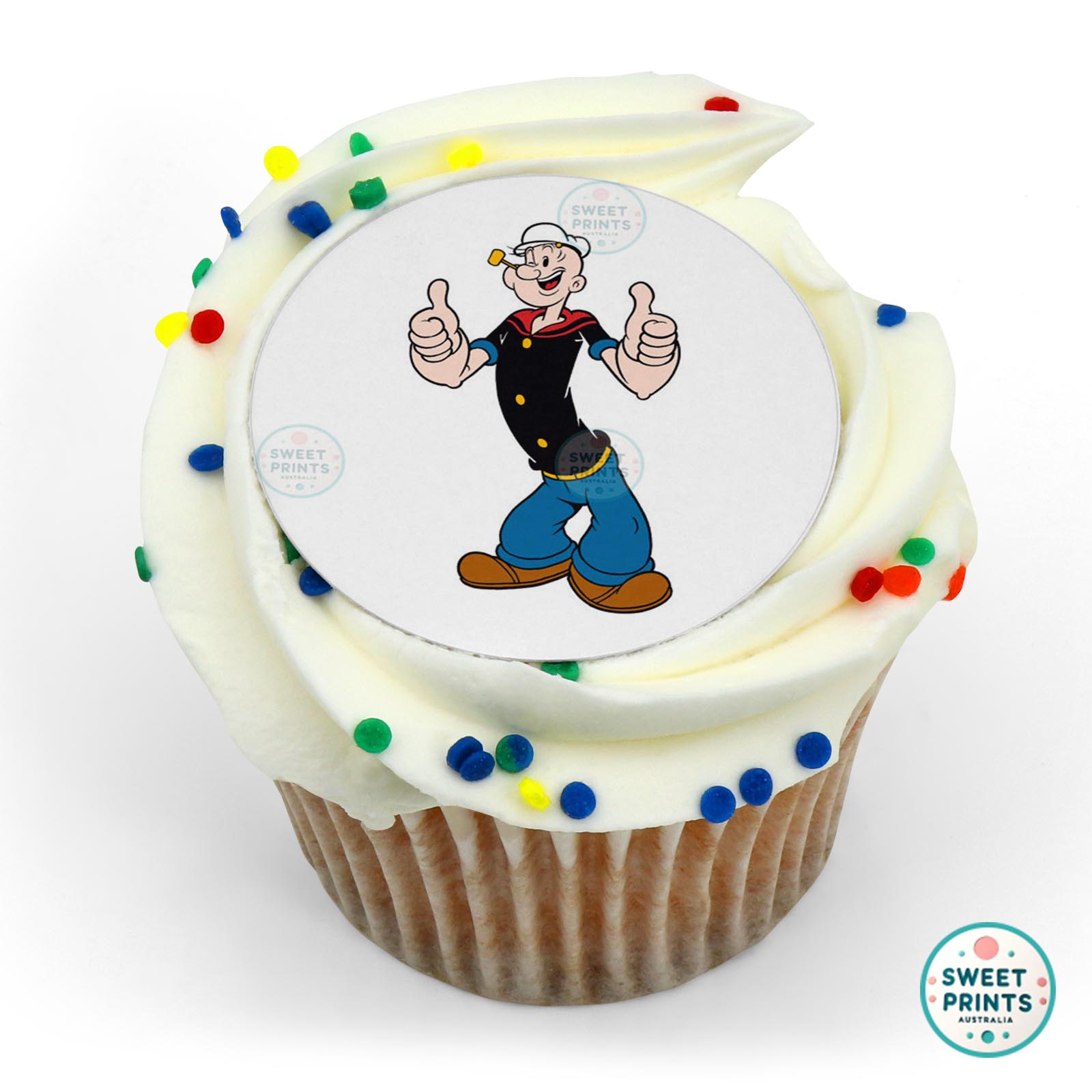 Popeye Thumbs Up edible cake topper