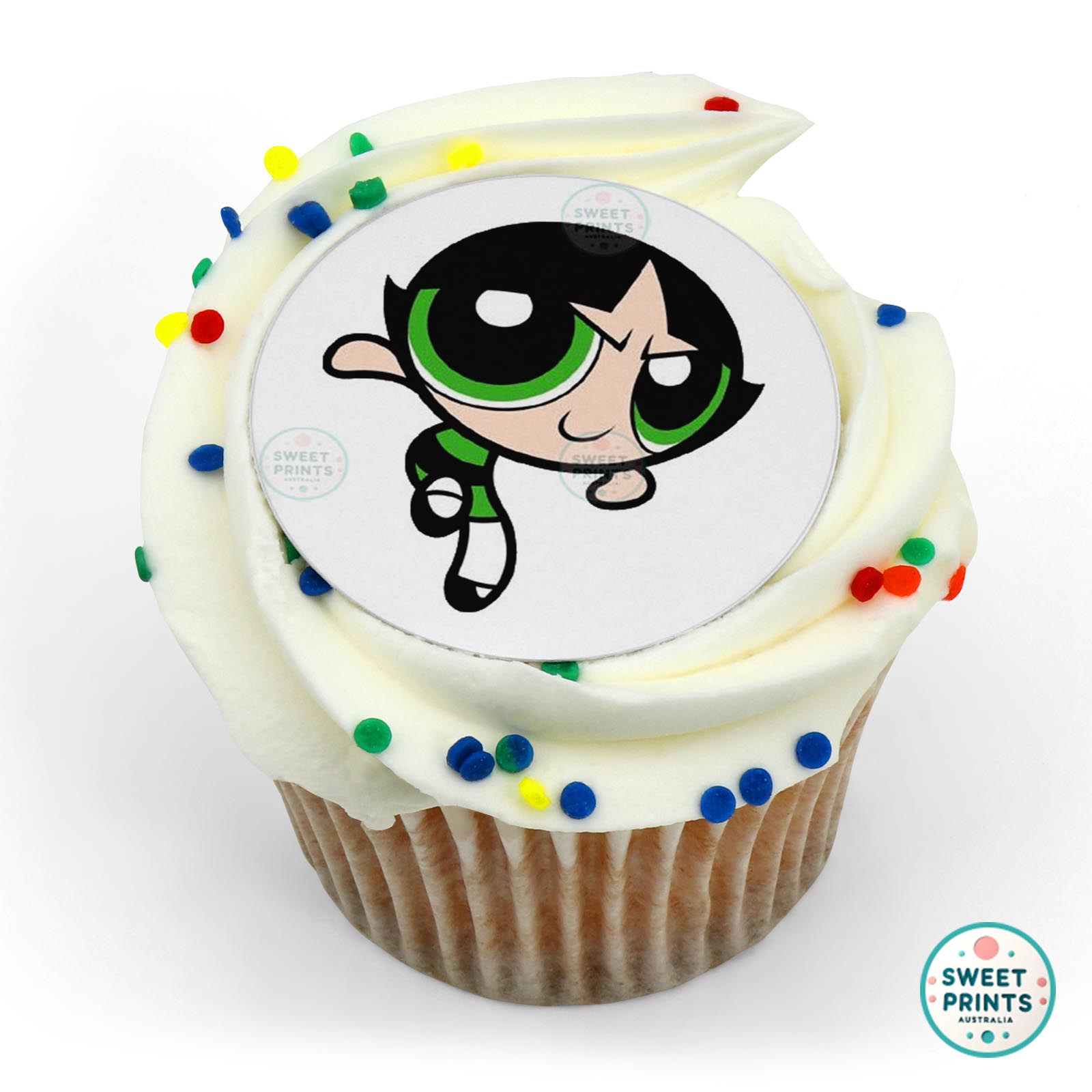 Powerpuff Girls Girl Buttercup edible cake topper