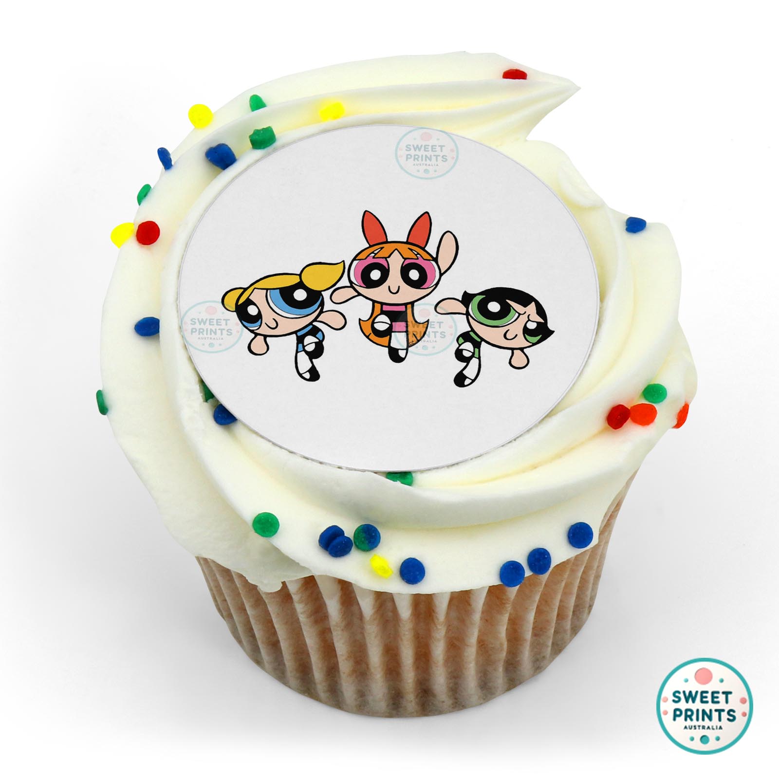 Powerpuff Girls edible cake topper