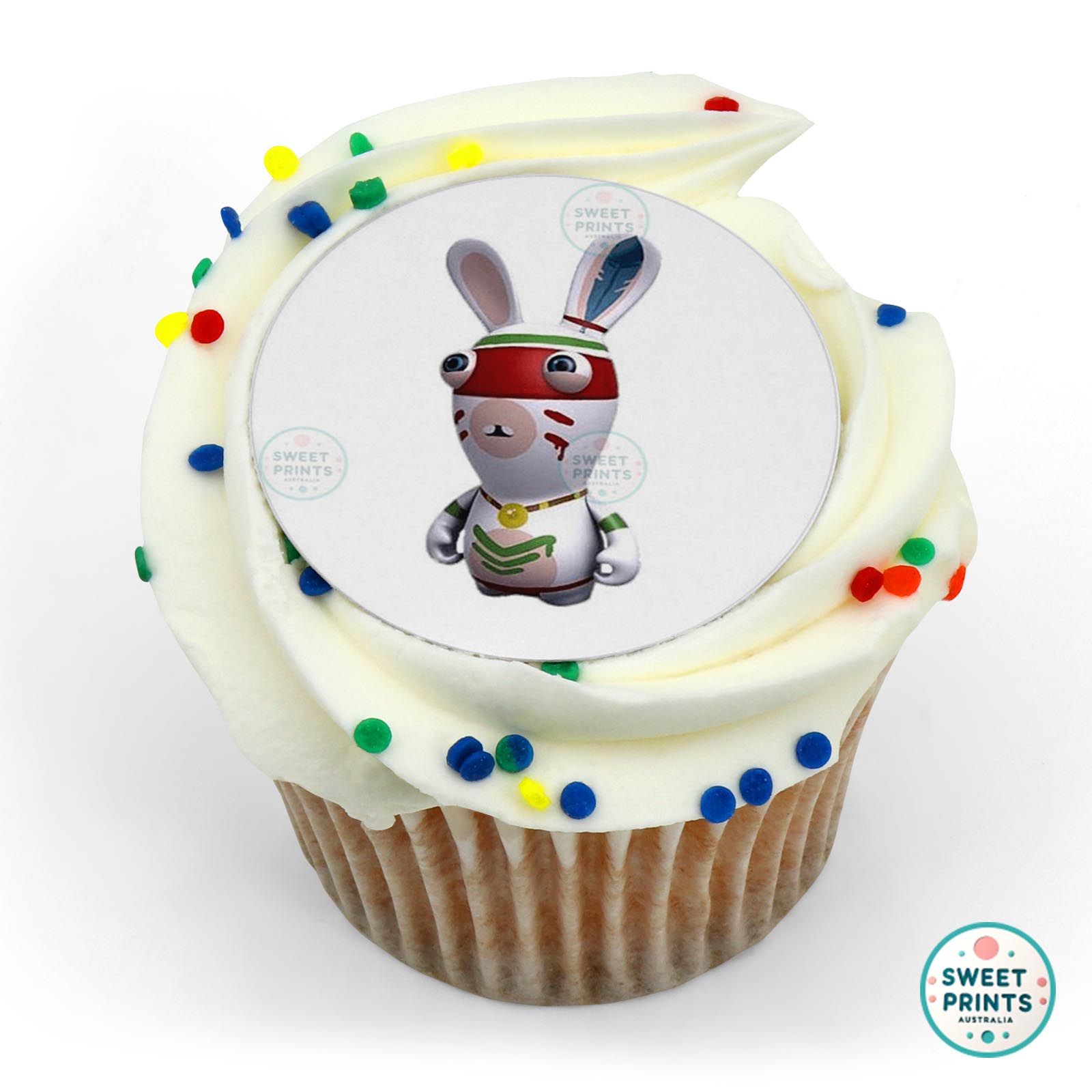 Rabbids Rabbid Dressed As Indian edible cake topper