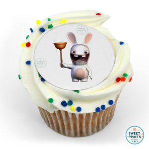 rabbids rabbid holding toilet plug o