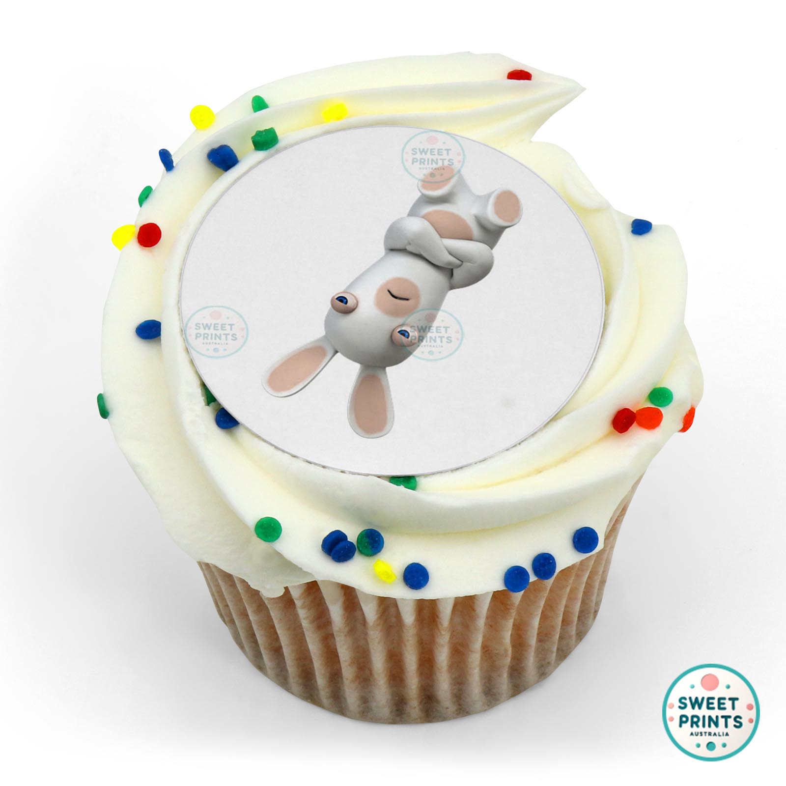 Rabbids Rabbid Upside Down edible cake topper