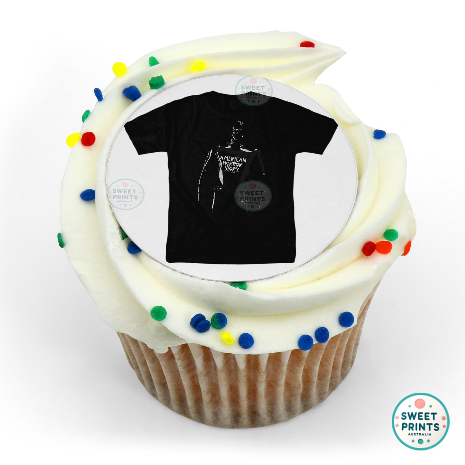 Rubber Man American Horror Story T Shirt edible cake topper