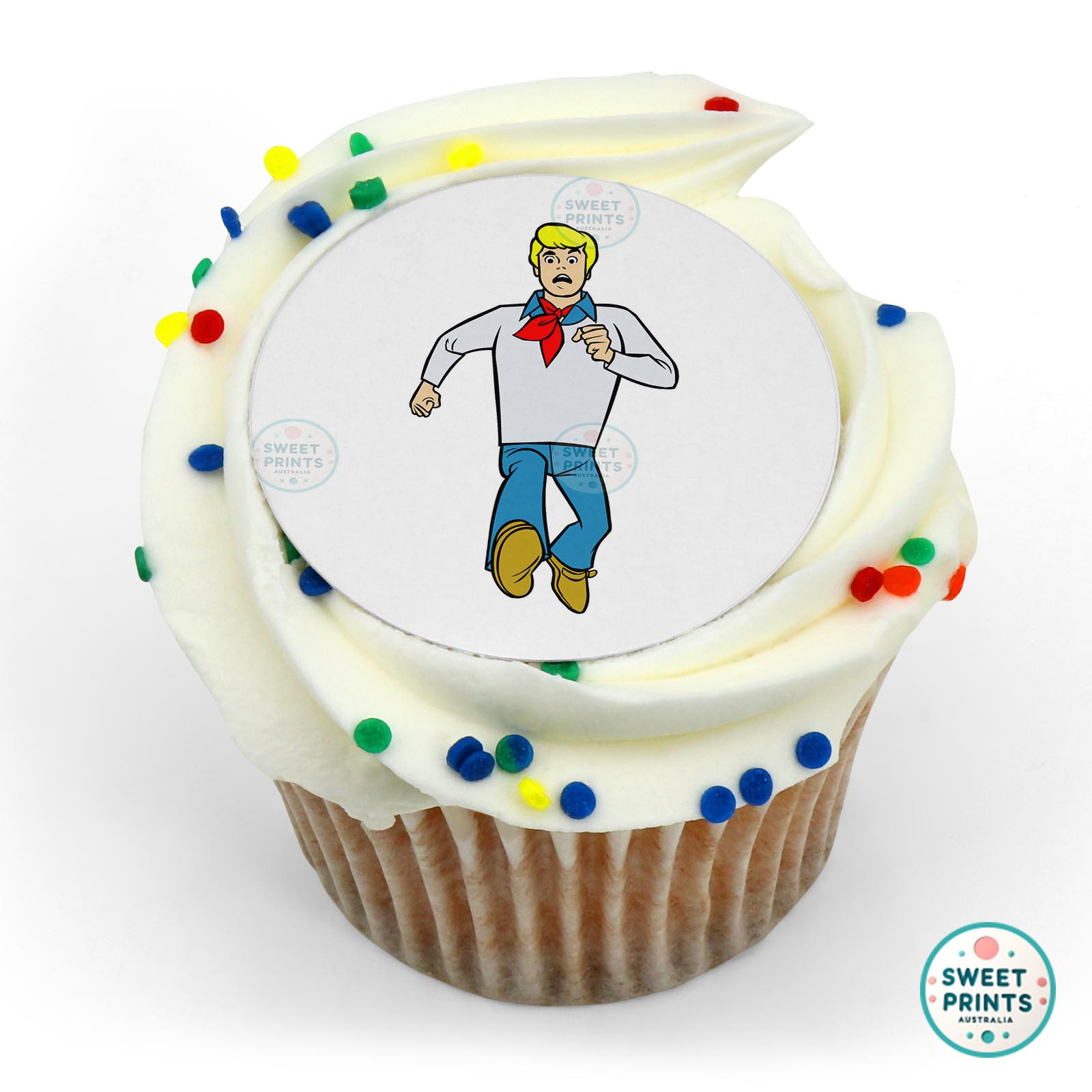 Scoobydoo Fred Jones Running edible cake topper