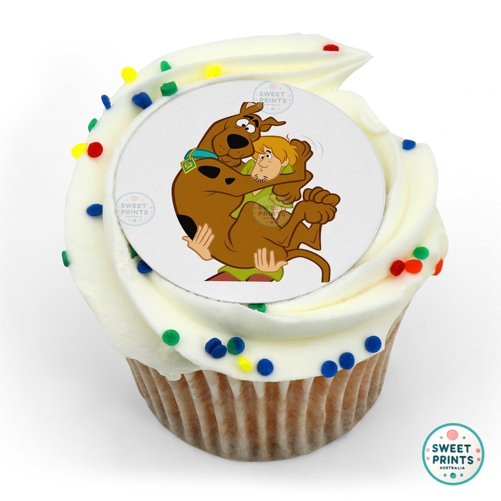 Scoobydoo Scooby Doo In Shaggys Arms edible cake topper