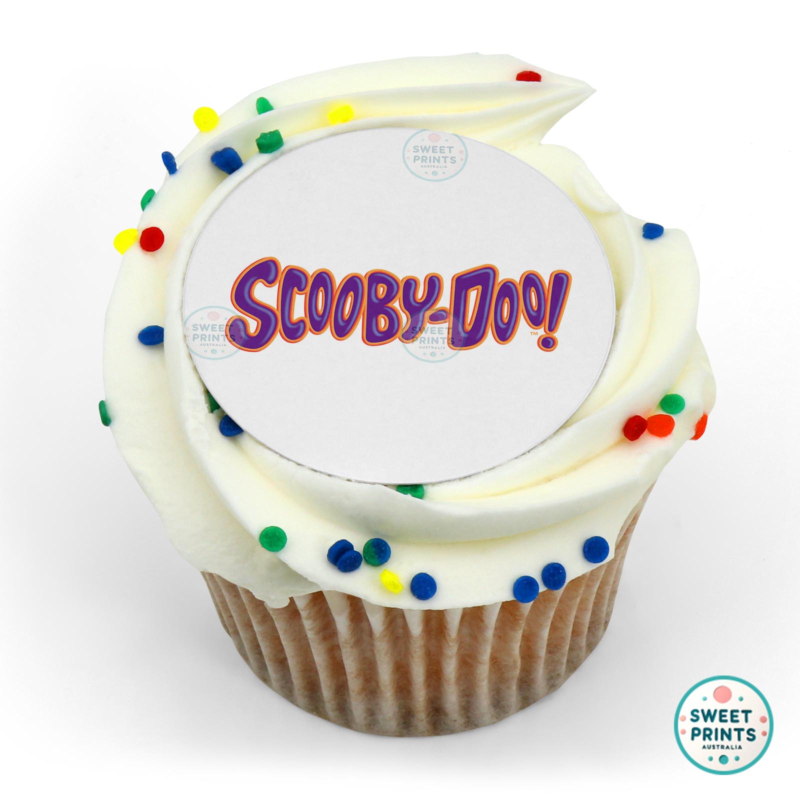 Scoobydoo Scooby Doo Logo edible cake topper