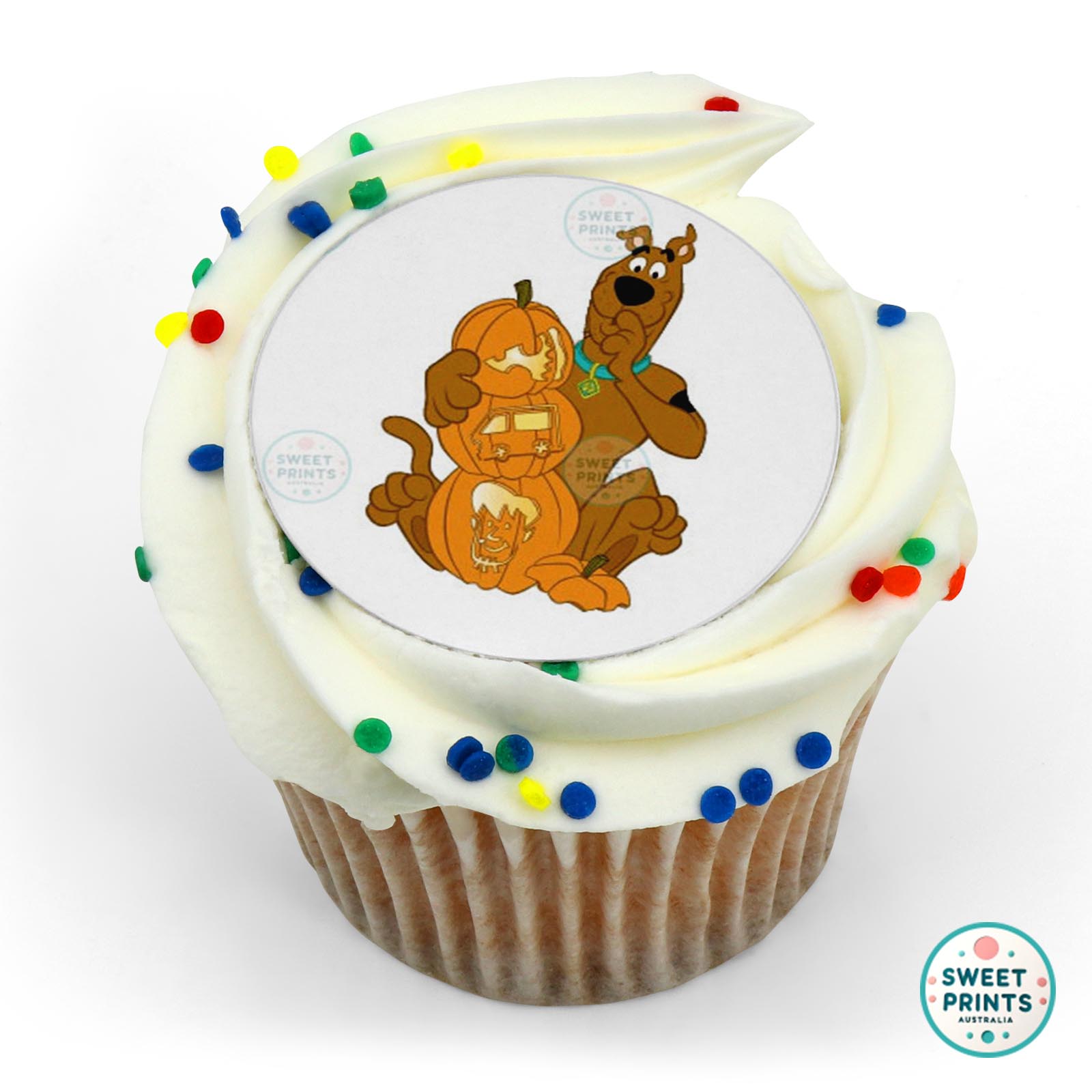 Scoobydoo Scooby Doo With Pumpkins edible cake topper