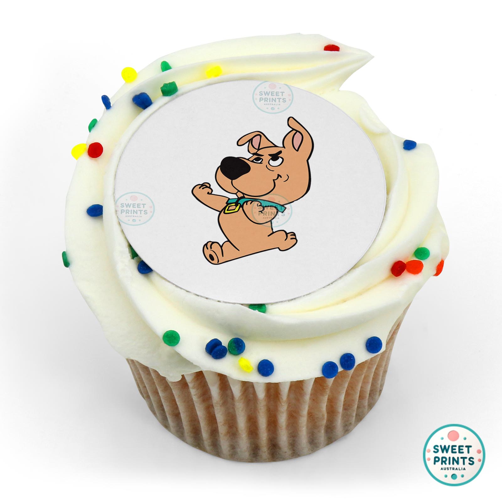 Scoobydoo Scrappy Doo Fighting edible cake topper