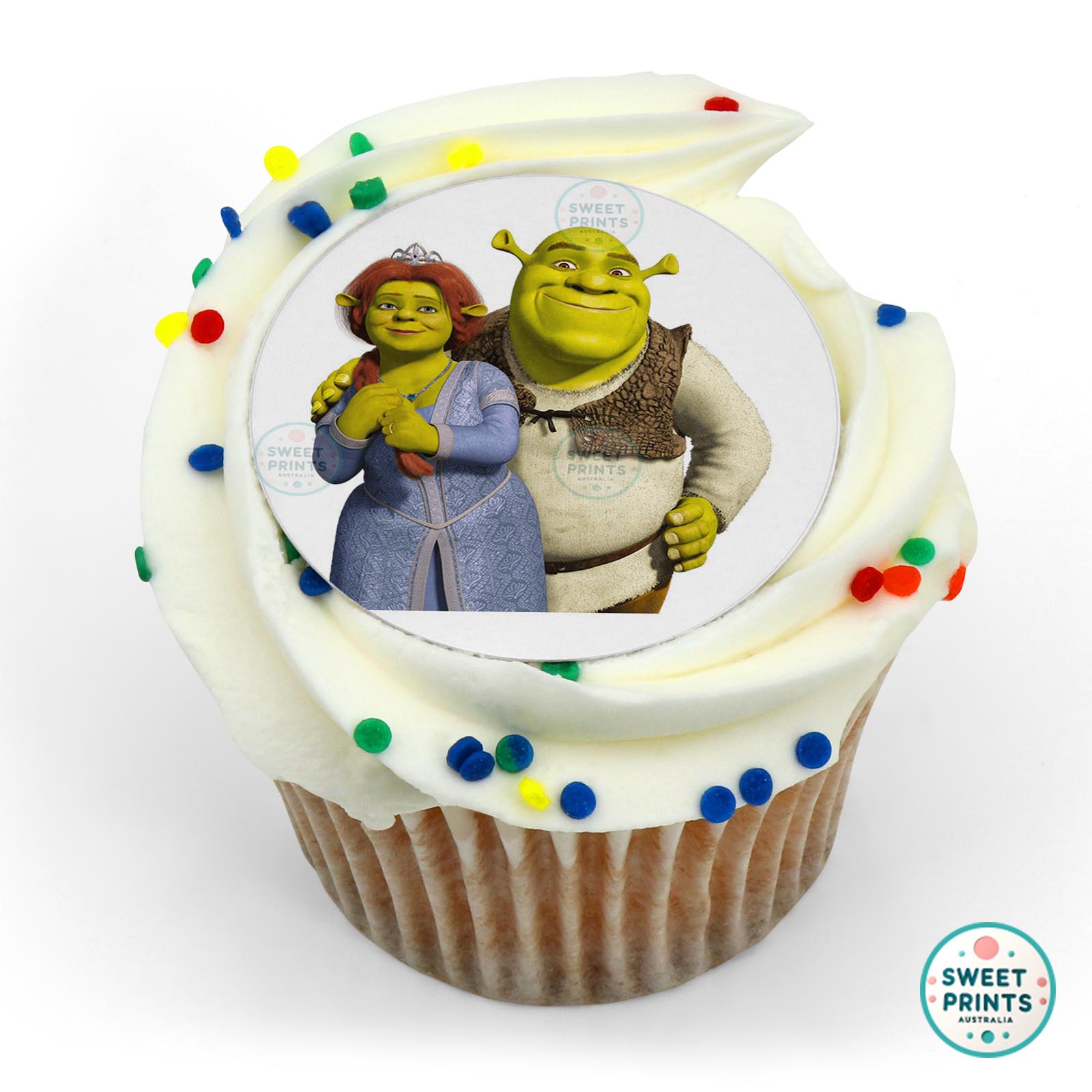 Shrek And Fiona edible cake topper