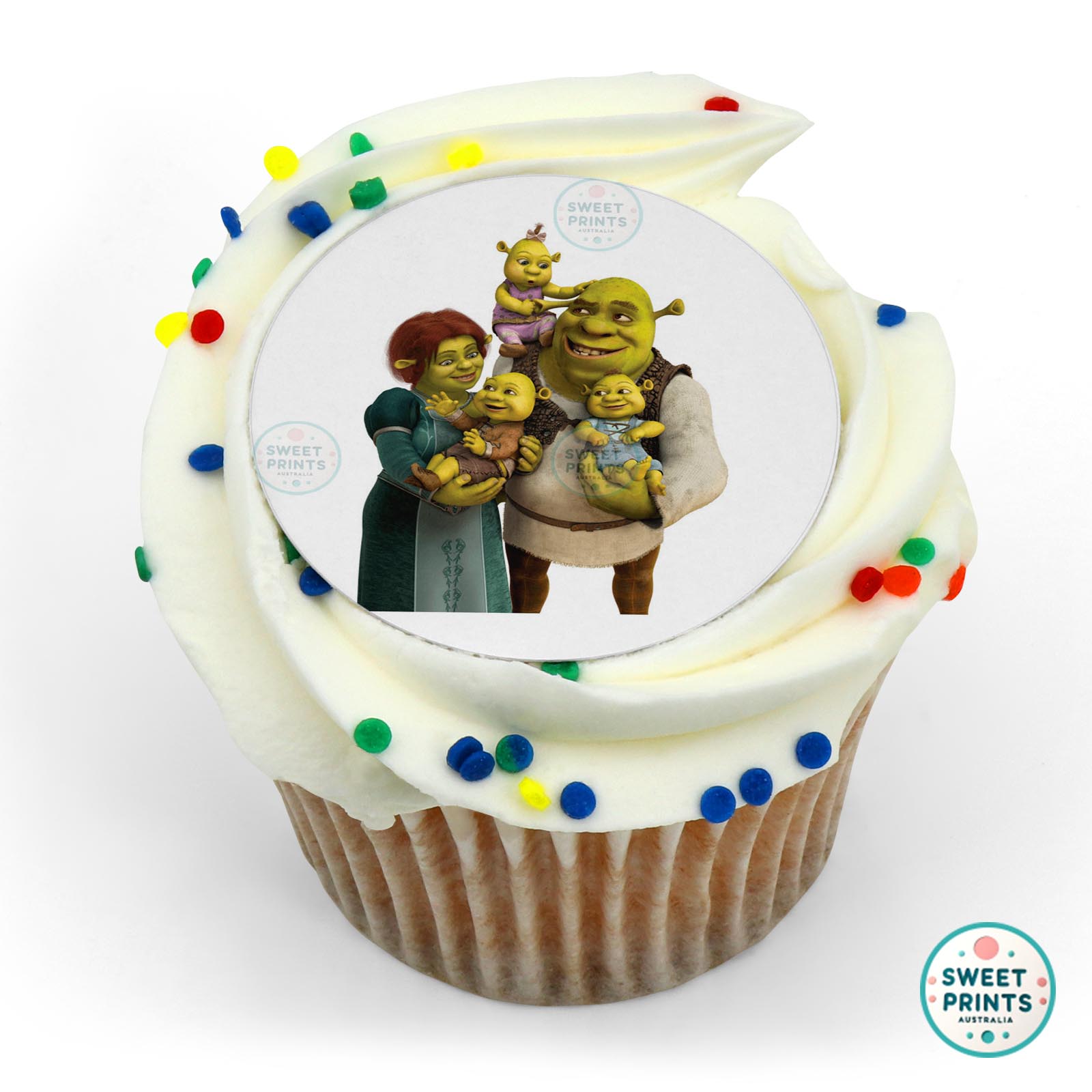 Shrek Family edible cake topper