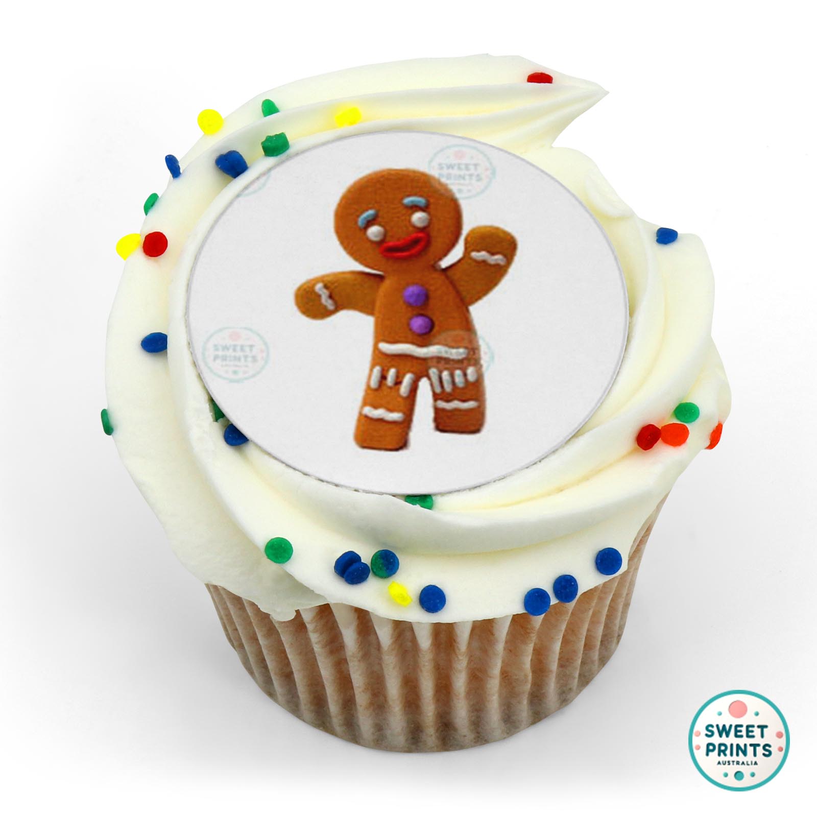 Shrek Gingerbread Man edible cake topper