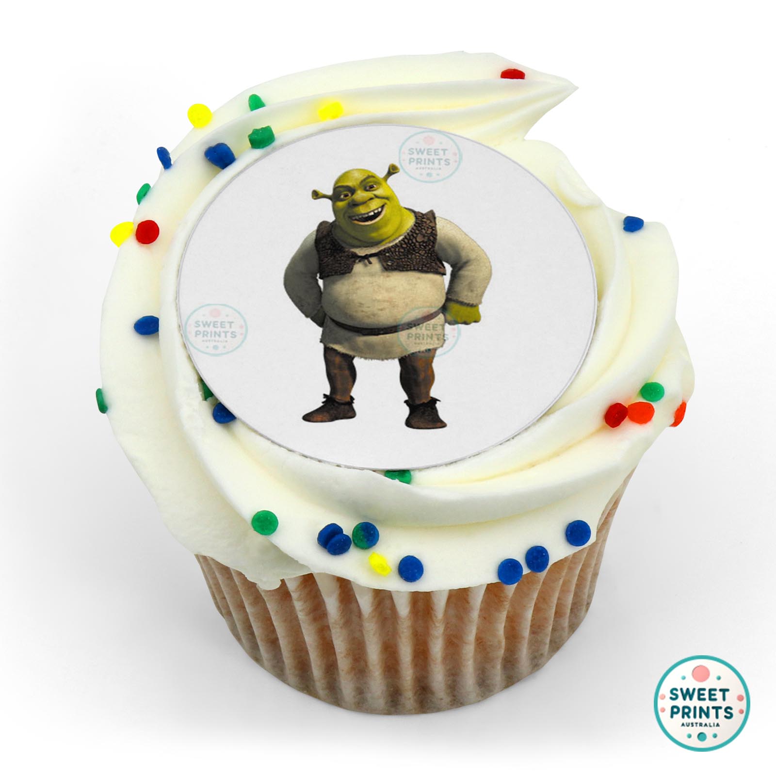 Shrek edible cake topper