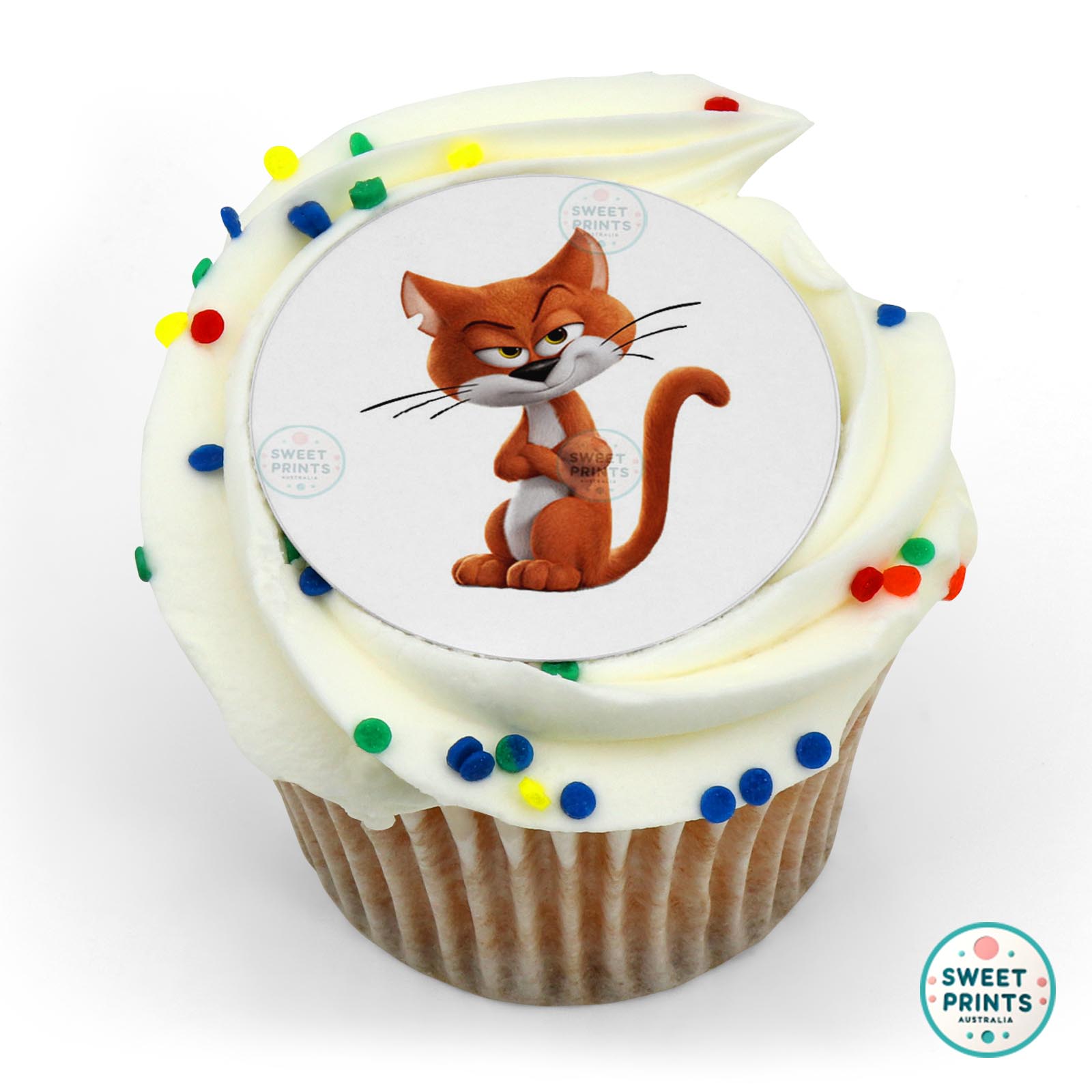 Smurfs Azrael edible cake topper