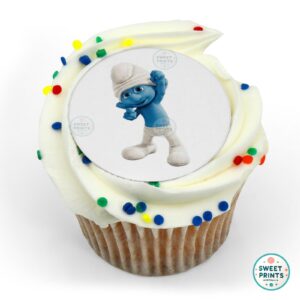 smurfs clumsy smurf fist in the air o