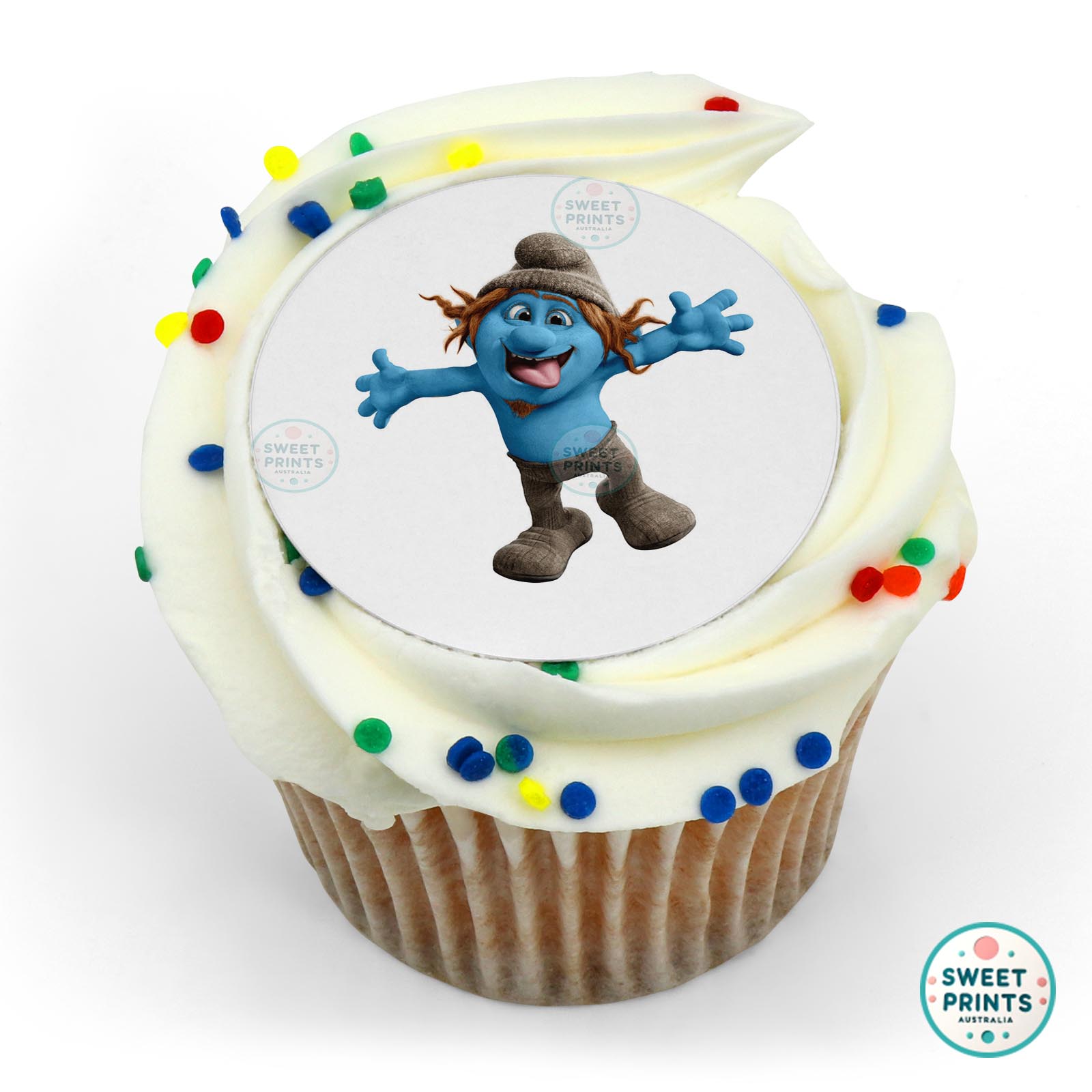 Smurfs Hackus Smurf edible cake topper