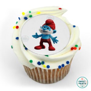 smurfs papa smurf arms wide o